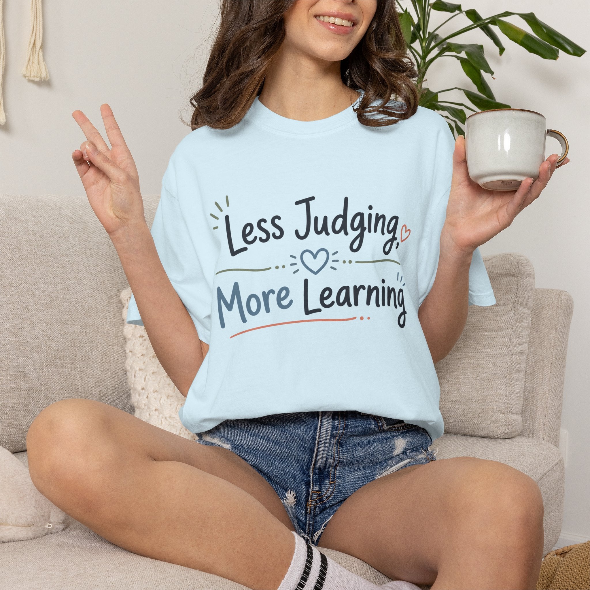 Less Judging More Learning Shirt Inclusion T Shirt Kindness Matters Tee Special Education Teacher Gift Autism Acceptance Apparel