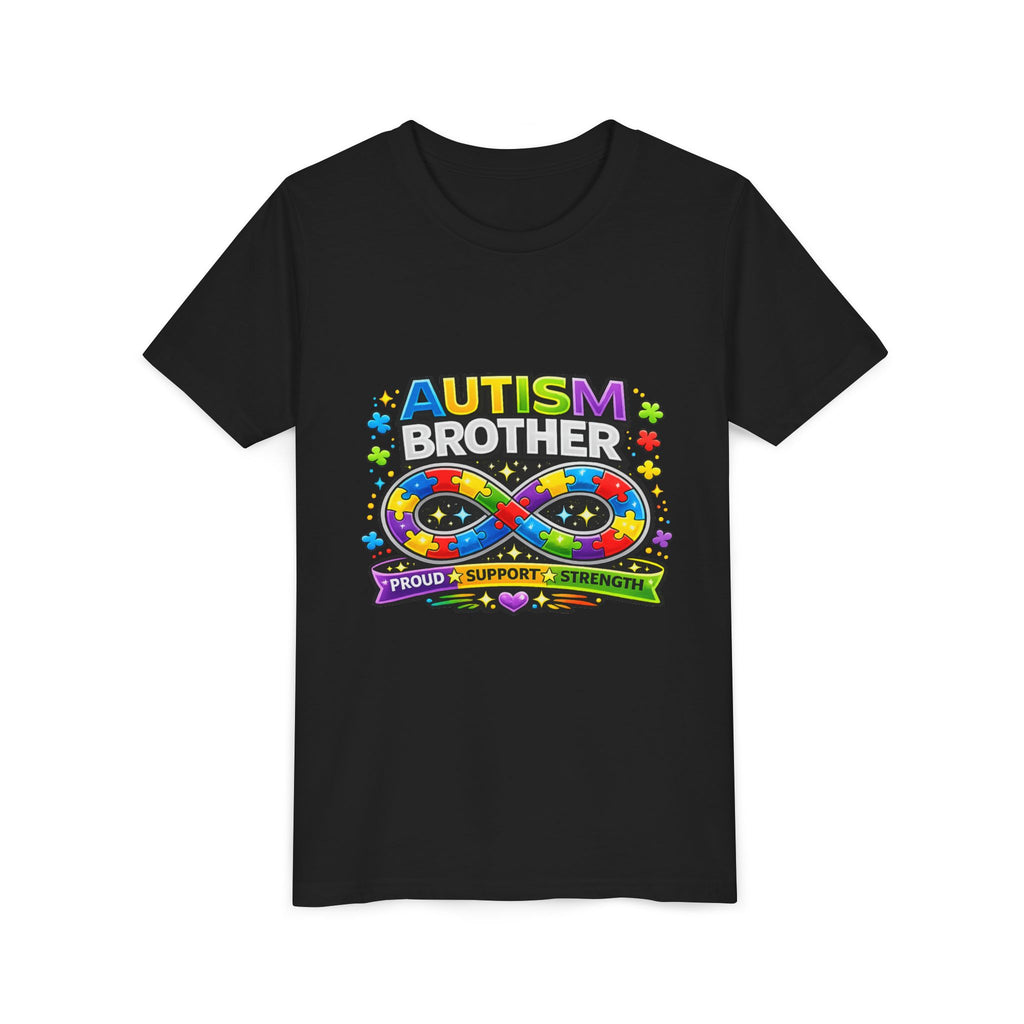 Autism Brother Shirt | Autism Sibling Tee | Infinity Puzzle Shirt | Proud Support Strength | Autism Acceptance Gift for Brother