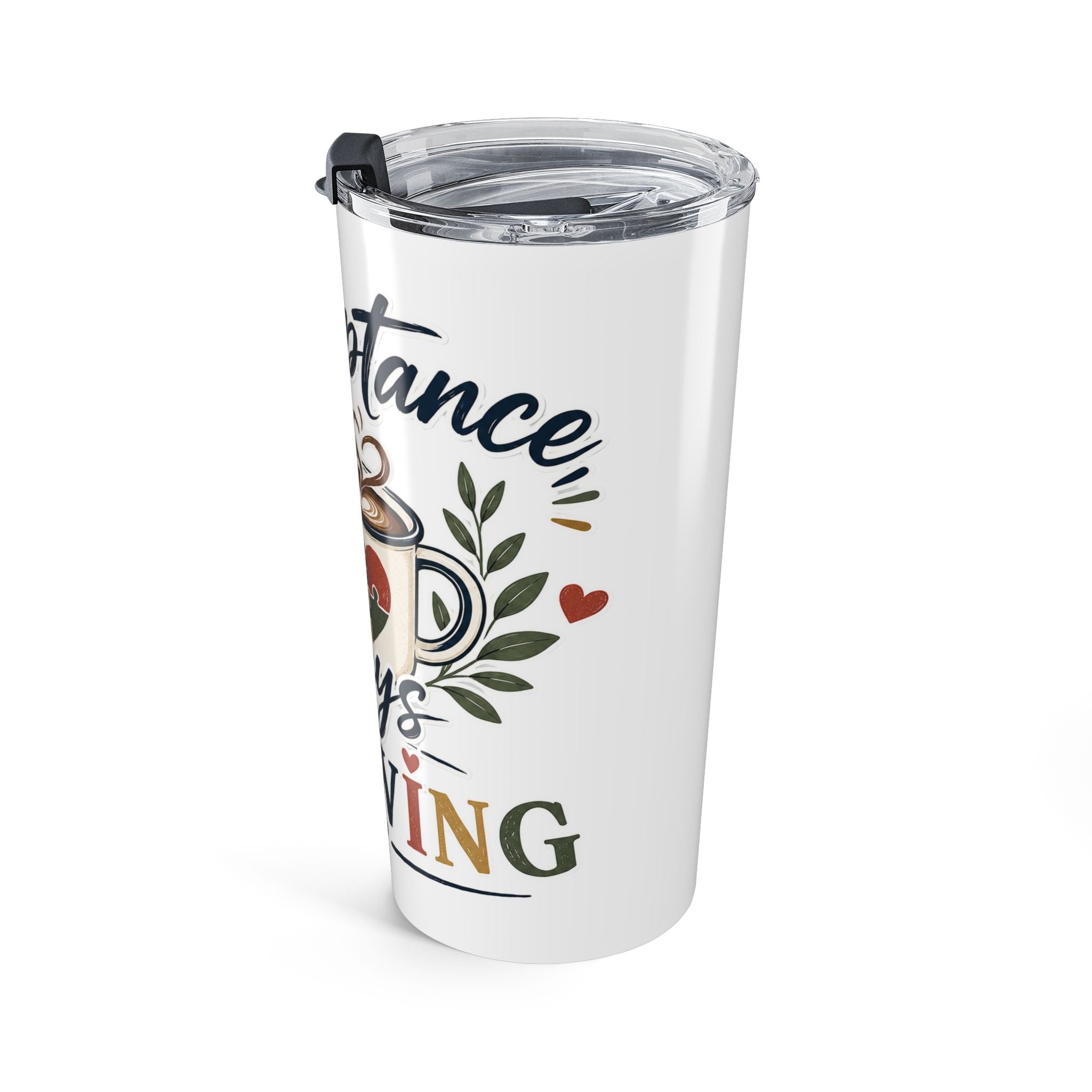 Acceptance Is Always Brewing 20oz Tumbler | Autism Acceptance Travel Mug | Puzzle Heart Coffee Cup | Insulated Stainless Steel Tumbler