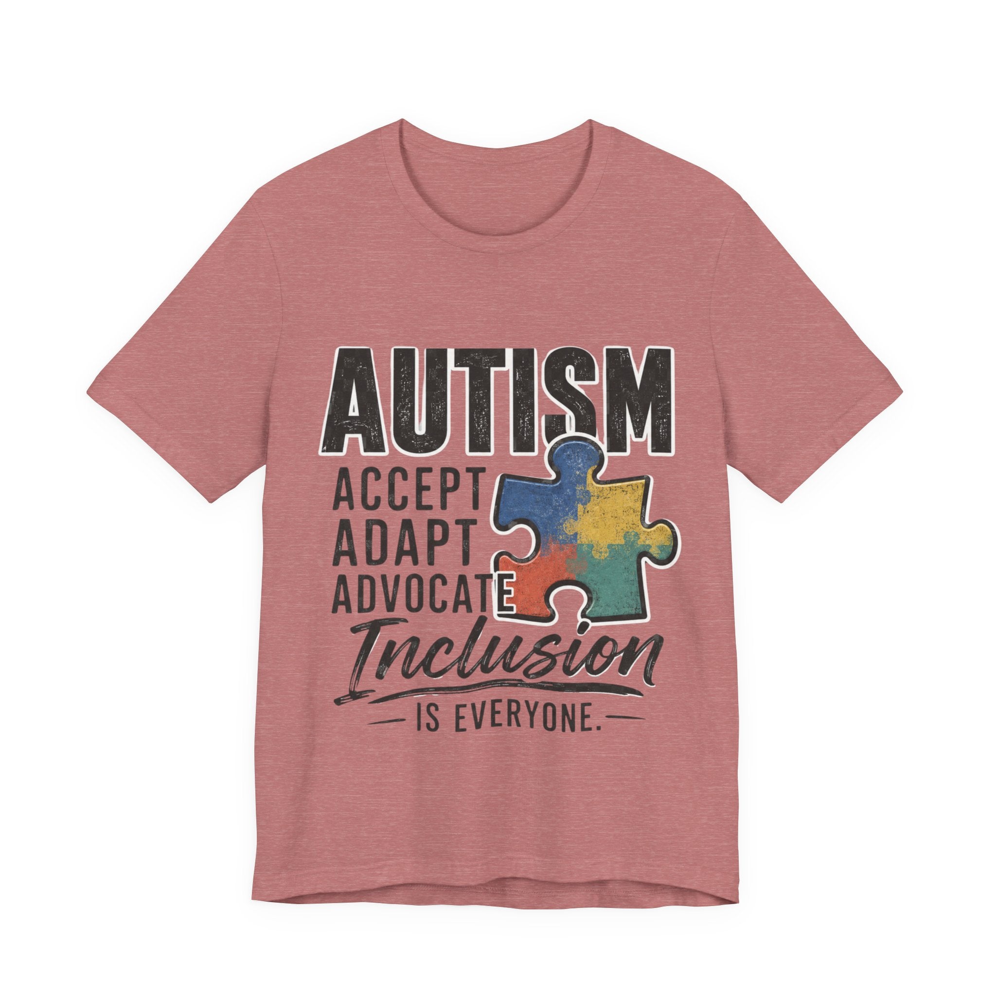 Autism Acceptance Shirt Inclusion Advocate T Shirt Puzzle Piece Tee Neurodiversity Awareness Special Needs Support Unisex Gift