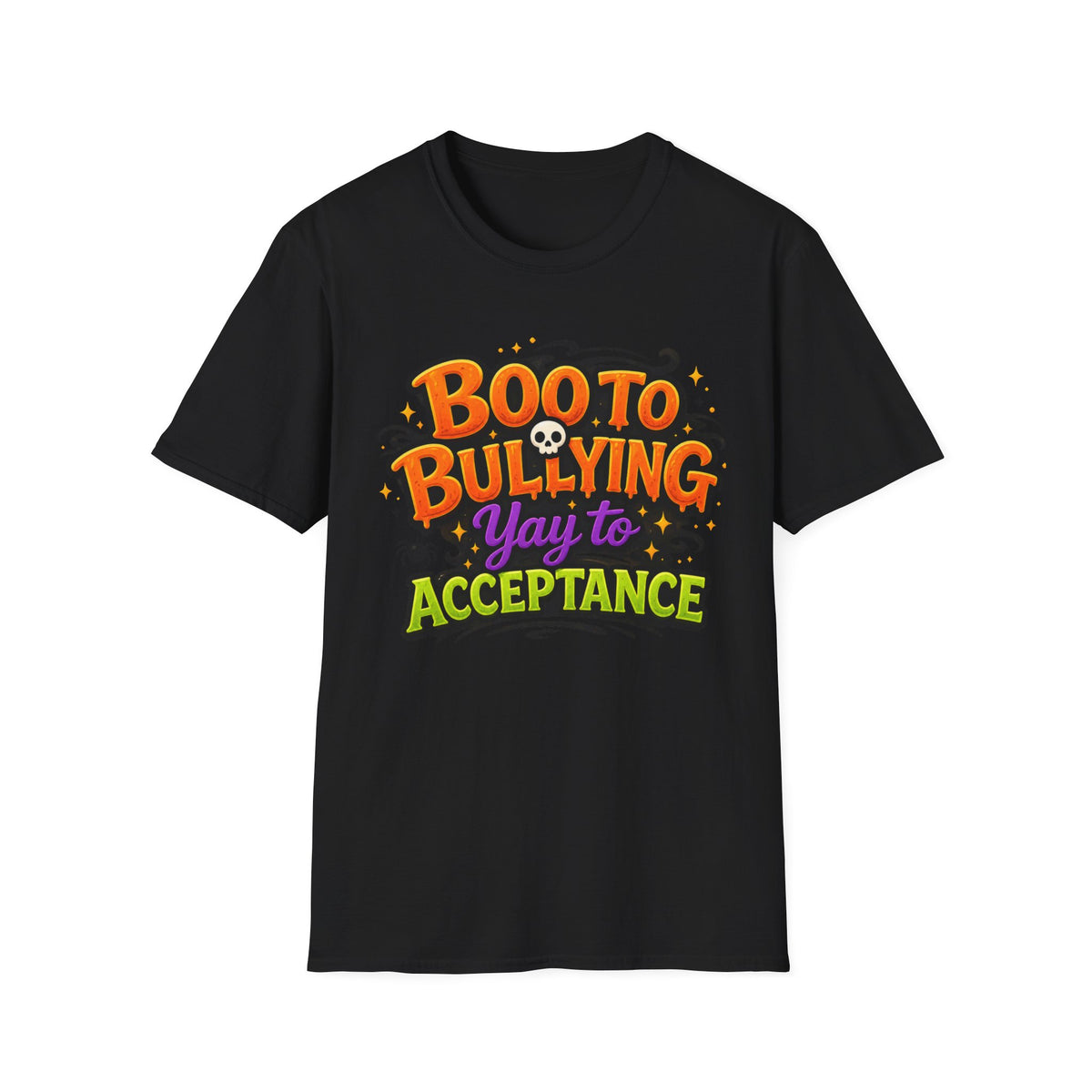 Boo to Bullying Halloween anti-bullying T-Shirt | Acceptance message
