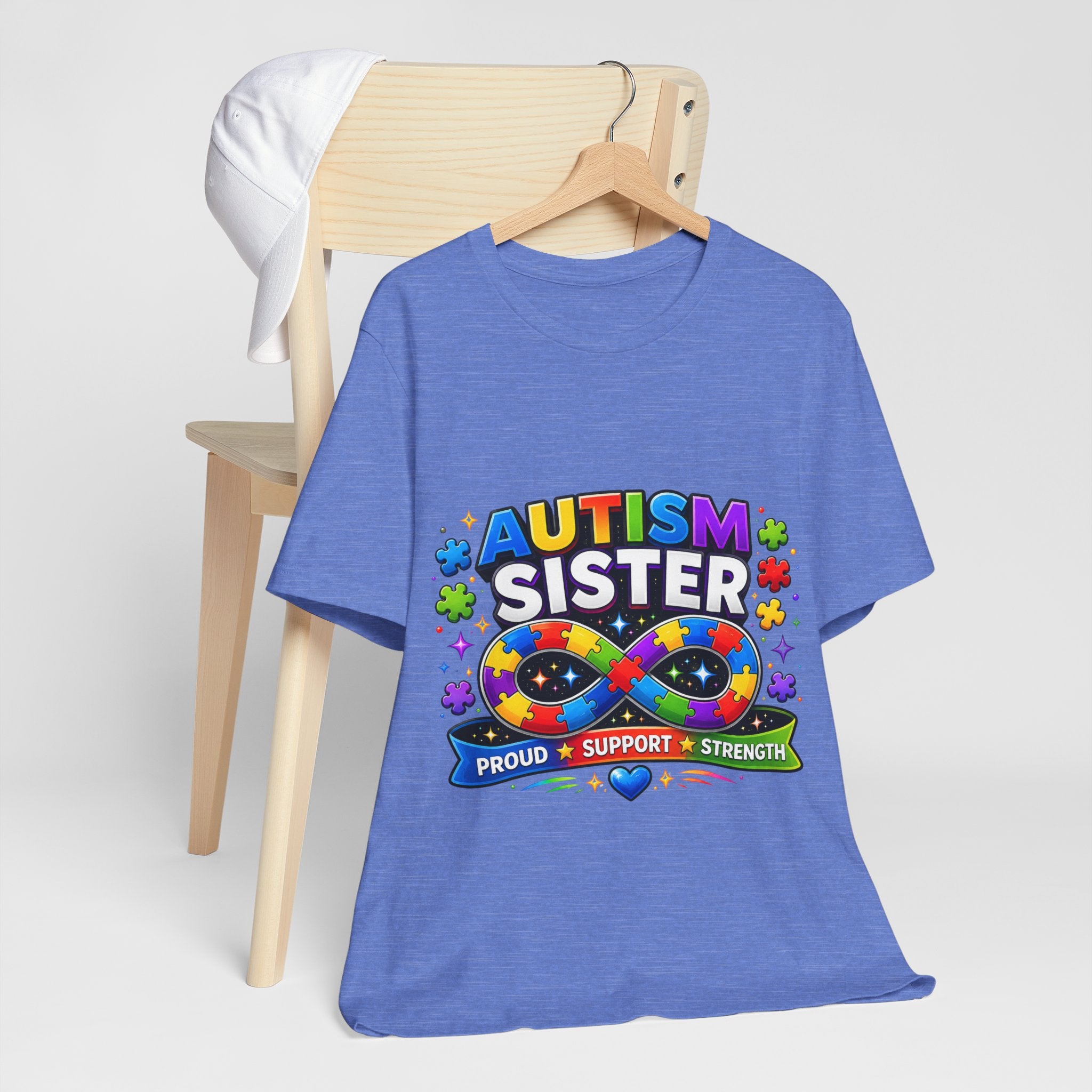 Autism Sister Tee | Puzzle Infinity Support Strength Shirt