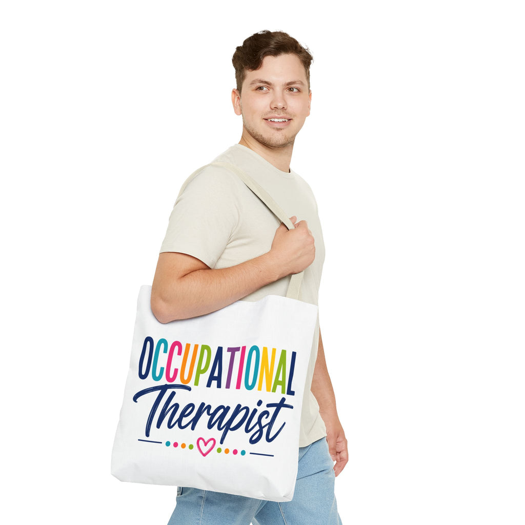 Occupational Therapist Tote Bag | Rainbow Script Healthcare Professional