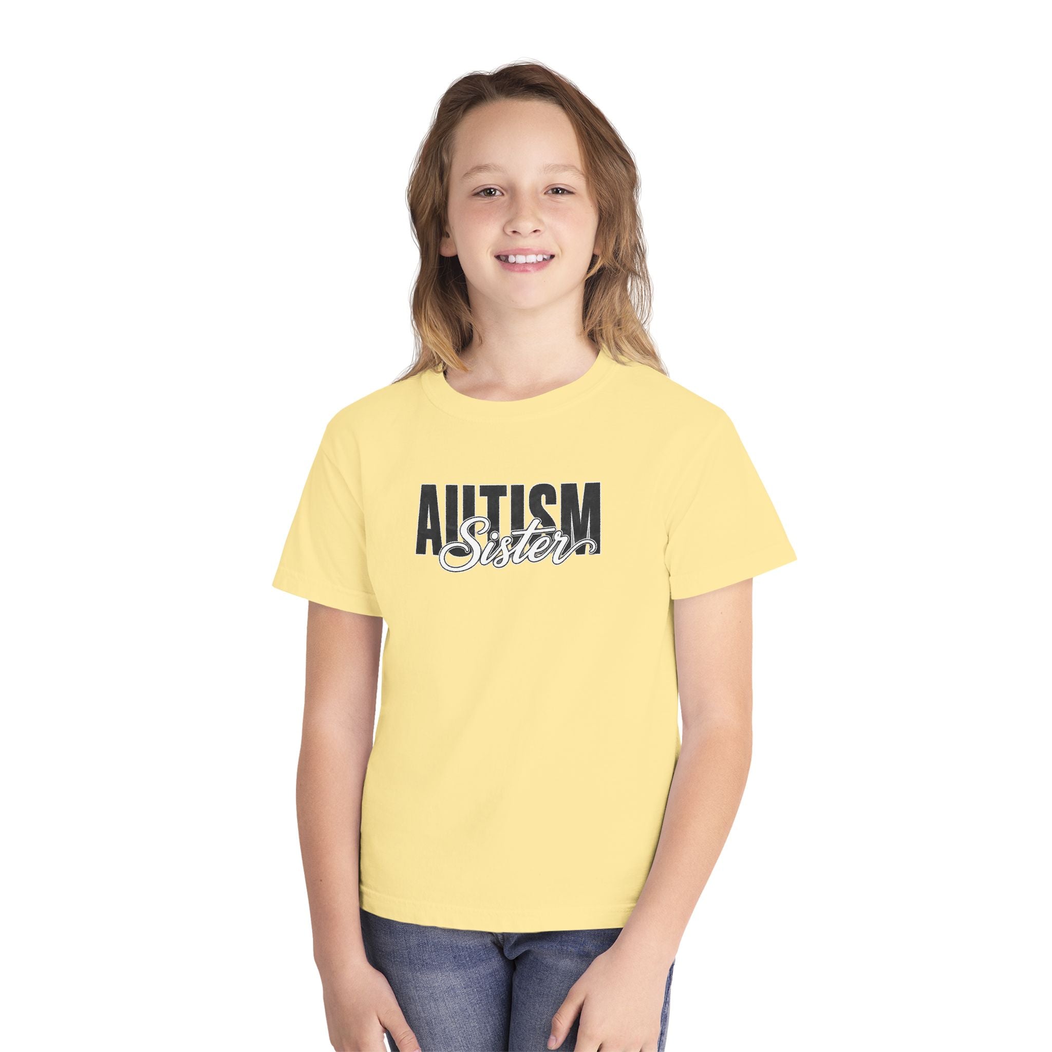 Autism Sister Youth Shirt Kids Autism Sister T Shirt Proud Autism Sibling Tee Autism Awareness Autism Acceptance Gift for Girls