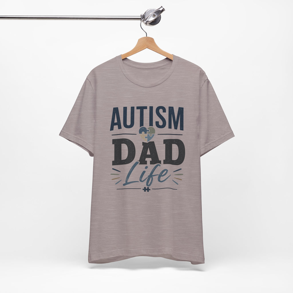 Autism Dad Life Shirt Autism Dad T Shirt Proud Autism Father Gift Autism Awareness Shirt Special Needs Dad Tee Puzzle Heart Design