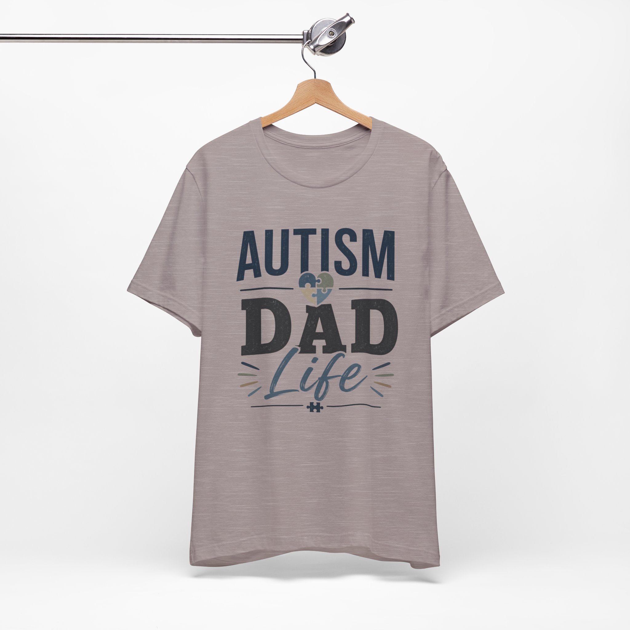 Autism Dad Life Shirt Autism Dad T Shirt Proud Autism Father Gift Autism Awareness Shirt Special Needs Dad Tee Puzzle Heart Design