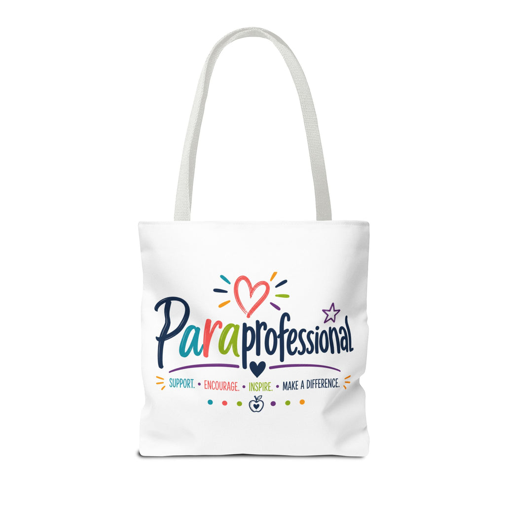 Paraprofessional Heart Logo Tote Bag | School Staff Appreciation