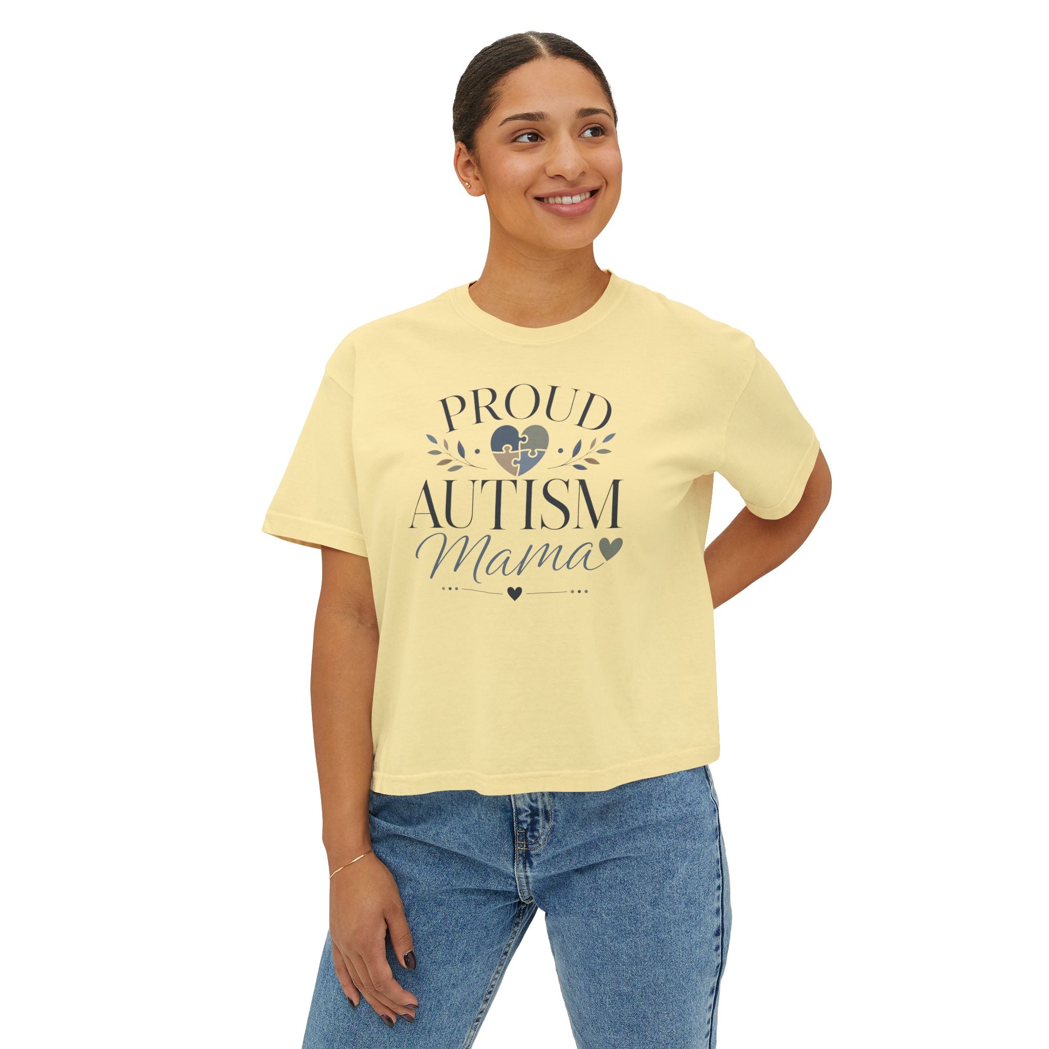 Proud Autism Mama Boxy Tee