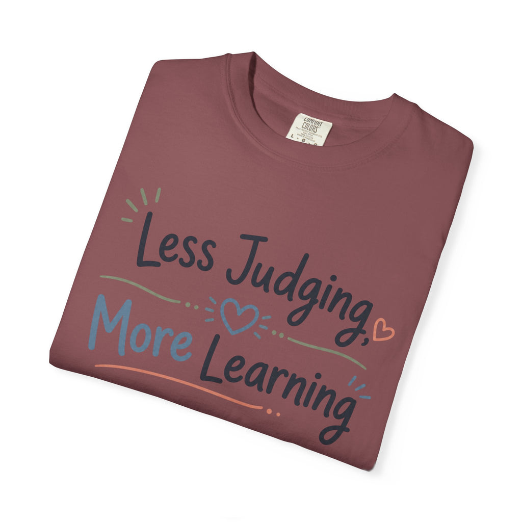 Less Judging More Learning Shirt Inclusion T Shirt Kindness Matters Tee Special Education Teacher Gift Autism Acceptance Apparel