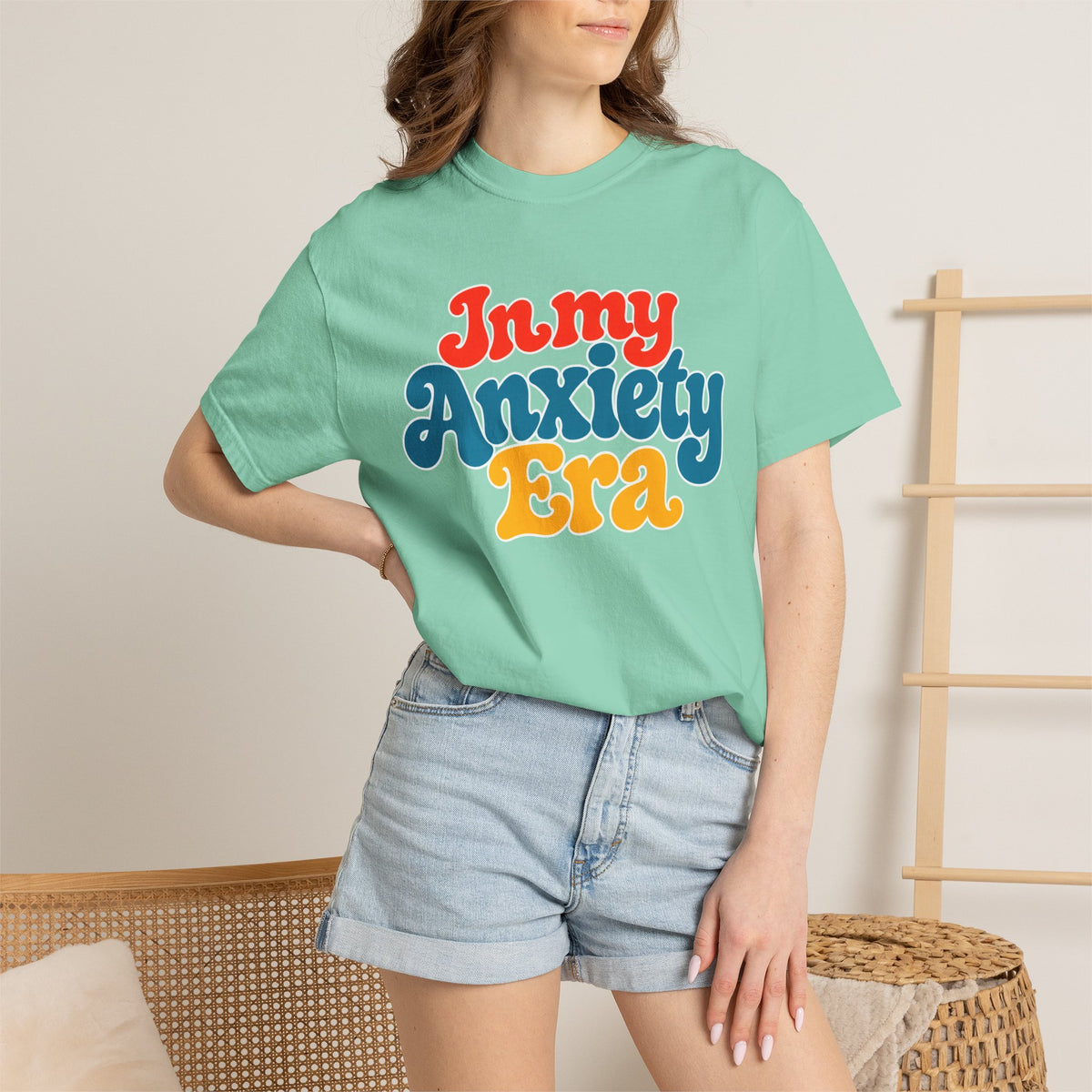 I Am In My Anxiety Era Shirt Anxiety Awareness T Shirt Mental Health Tee Cute Pastel Graphic Shirt Self Care Gift Unisex Apparel