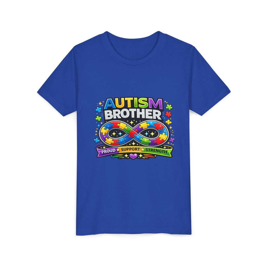 Autism Brother Shirt | Autism Sibling Tee | Infinity Puzzle Shirt | Proud Support Strength | Autism Acceptance Gift for Brother