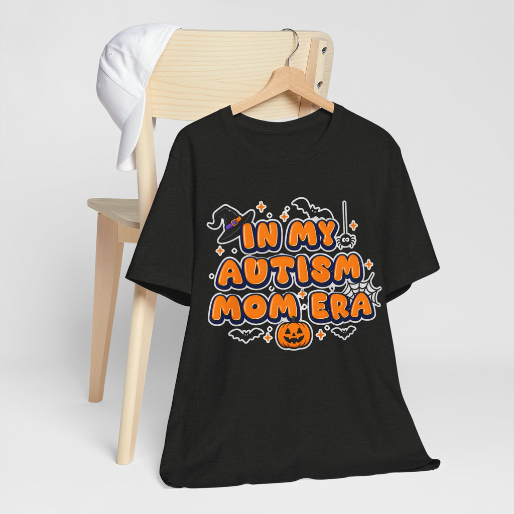 In My Autism Mom Era Tee | Halloween Pumpkin Witch Bat Spiderweb