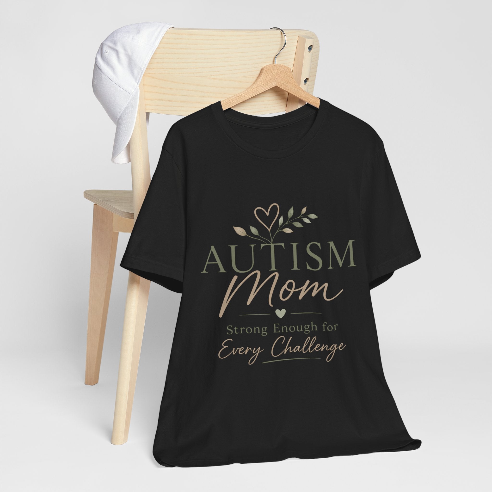 Autism Mom Shirt | Strong Enough for Every Challenge | Autism Acceptance Tee | Special Needs Mom Gift | Neurodiversity Shirt