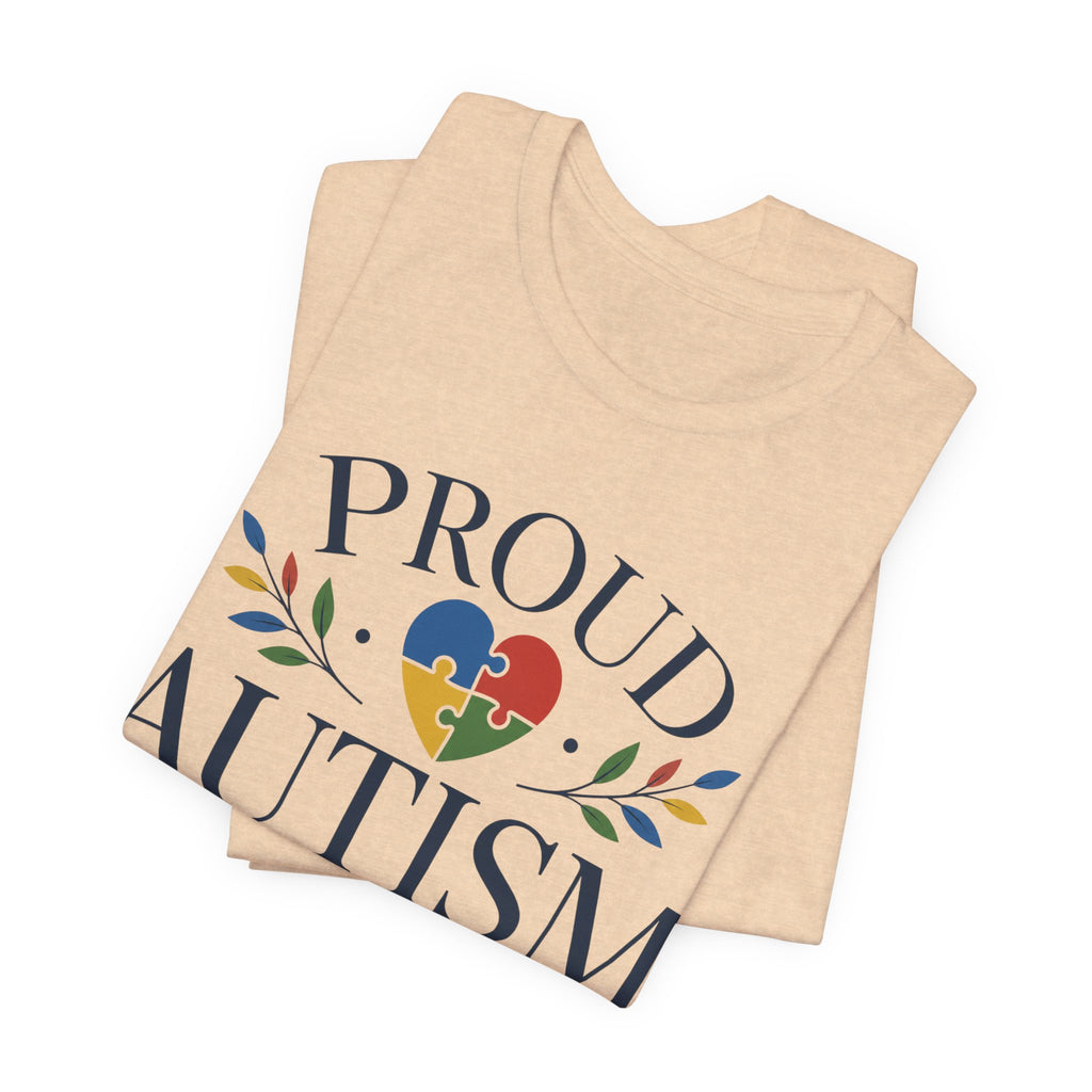 Proud Autism Mama T-Shirt | Puzzle Heart Mom Tee