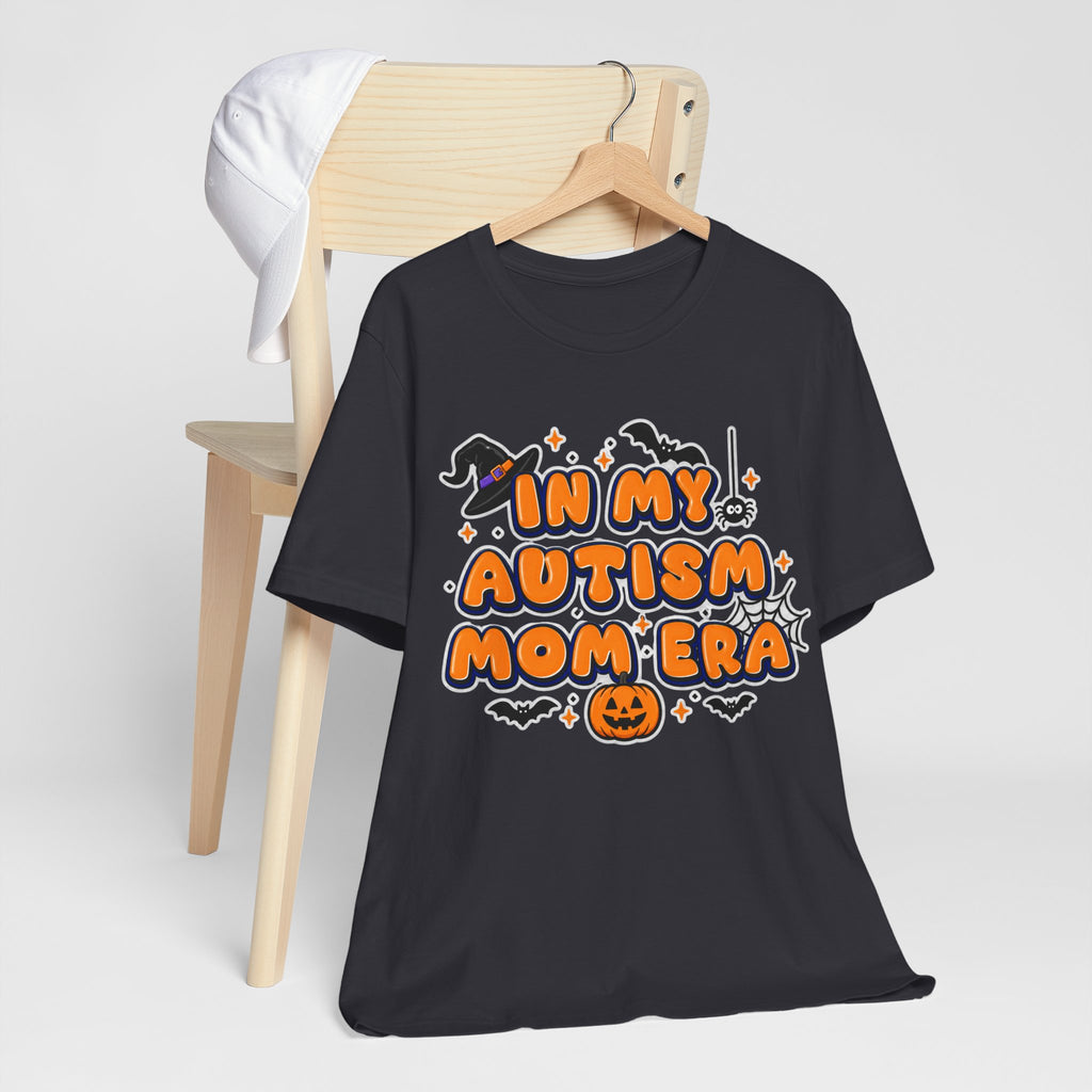 In My Autism Mom Era Tee | Halloween Pumpkin Witch Bat Spiderweb