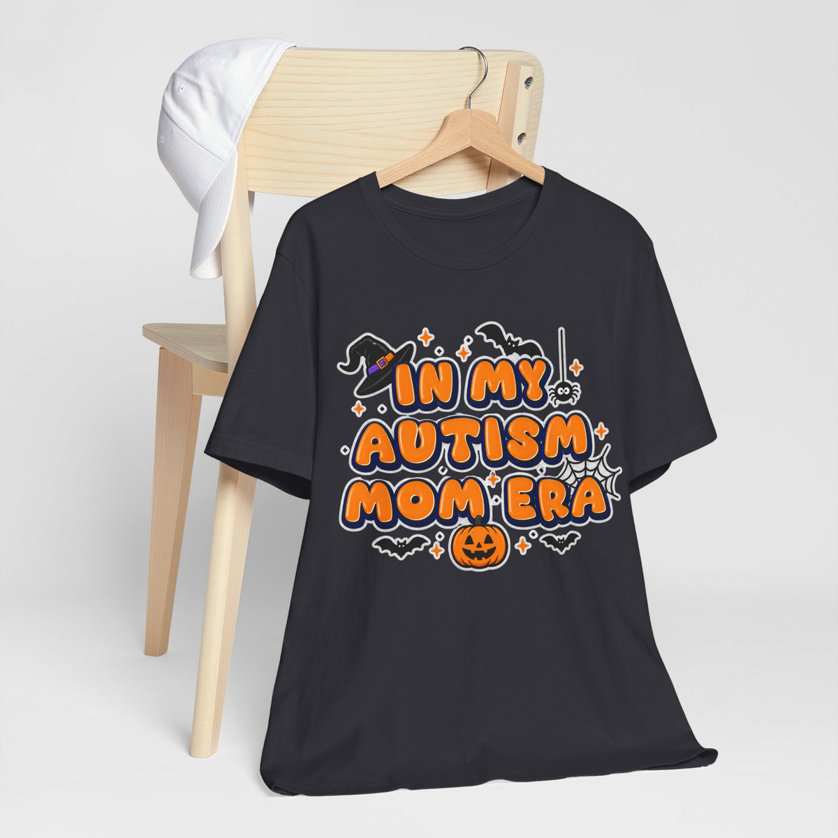 In My Autism Mom Era Tee | Halloween Pumpkin Witch Bat Spiderweb