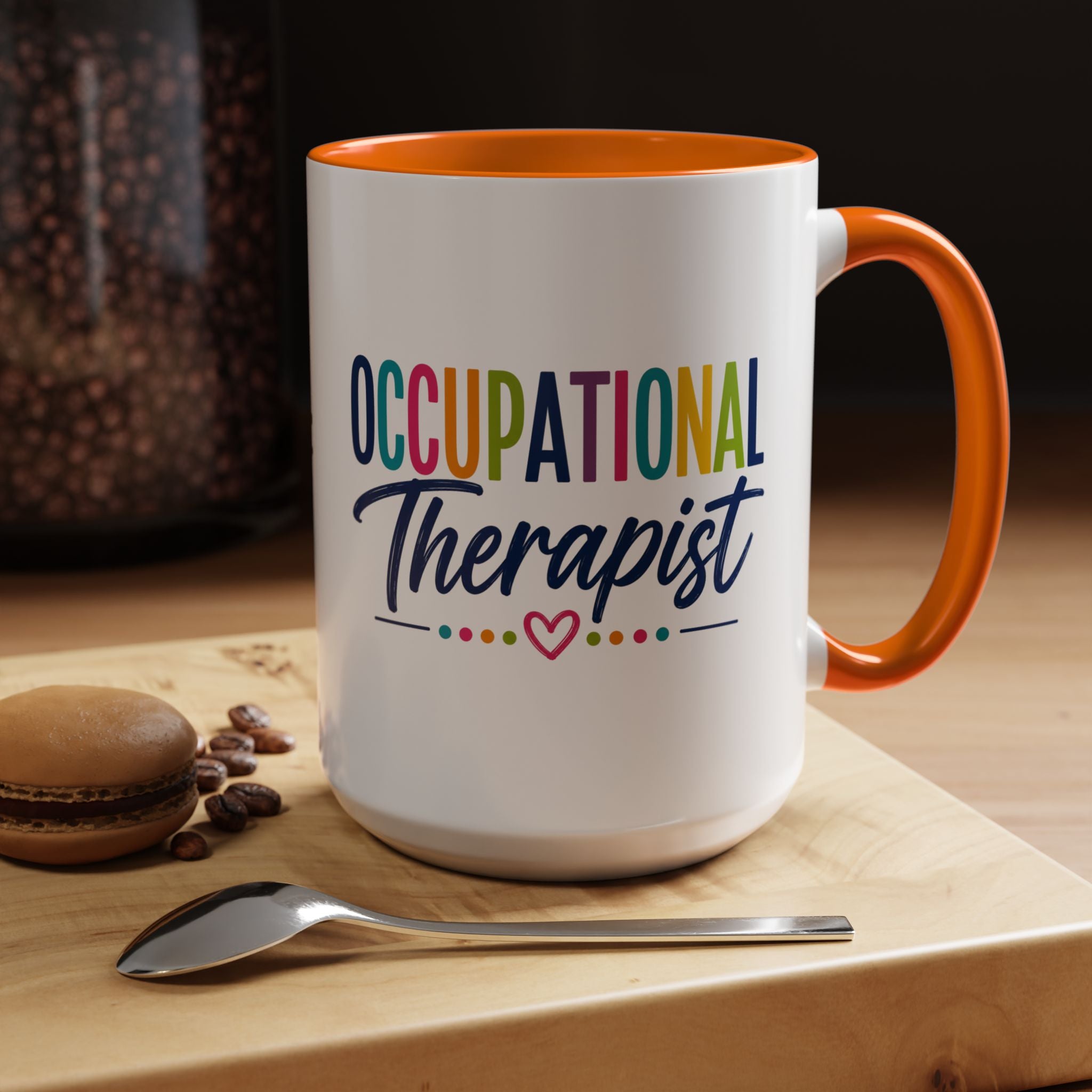 Occupational Therapist Mug | Accent Coffee Mug, Colorful Script 11oz 15oz