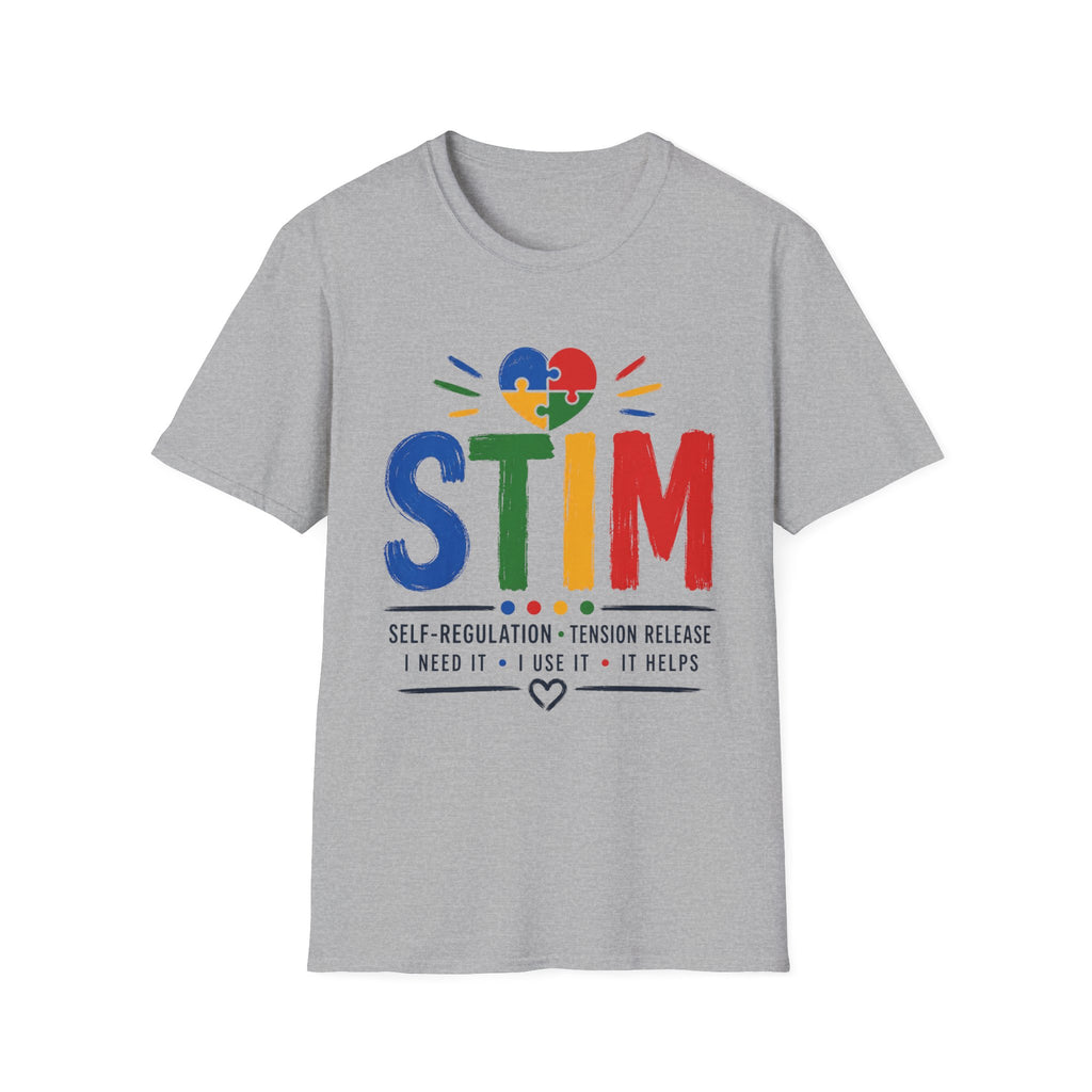 Autism Sensory Shirt | STIM Puzzle Heart Autism Awareness Shirt, Sensory Regulation Support Gift