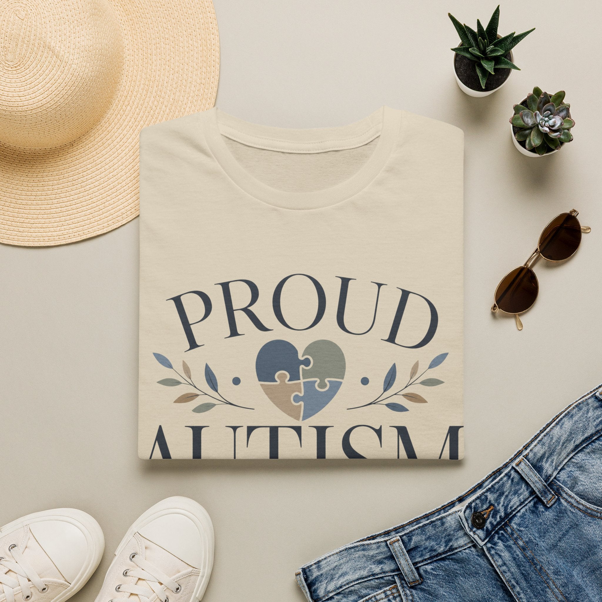 Proud Autism Mama T-Shirt | Puzzle Heart Awareness Tee | Special Needs