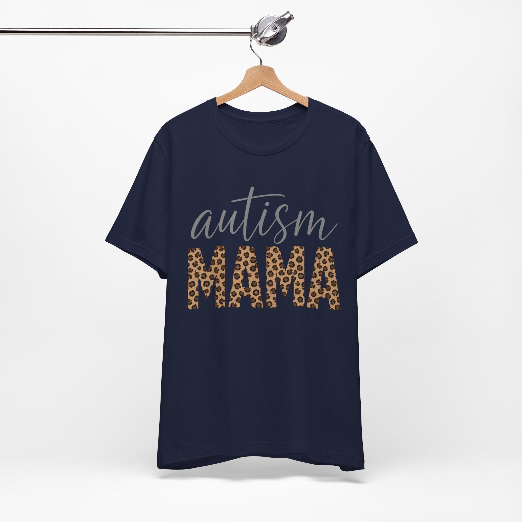 Autism Mama Leopard Print T-Shirt