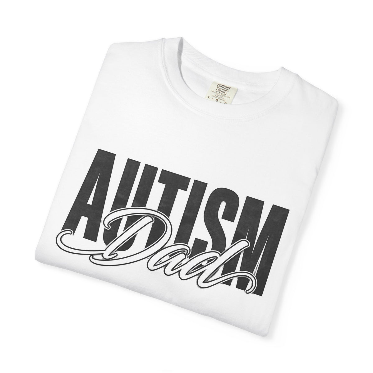 Autism Dad Shirt Autism Dad T Shirt Proud Autism Father Rainbow Block Letter Tee Autism Awareness Autism Acceptance Gift for Dad