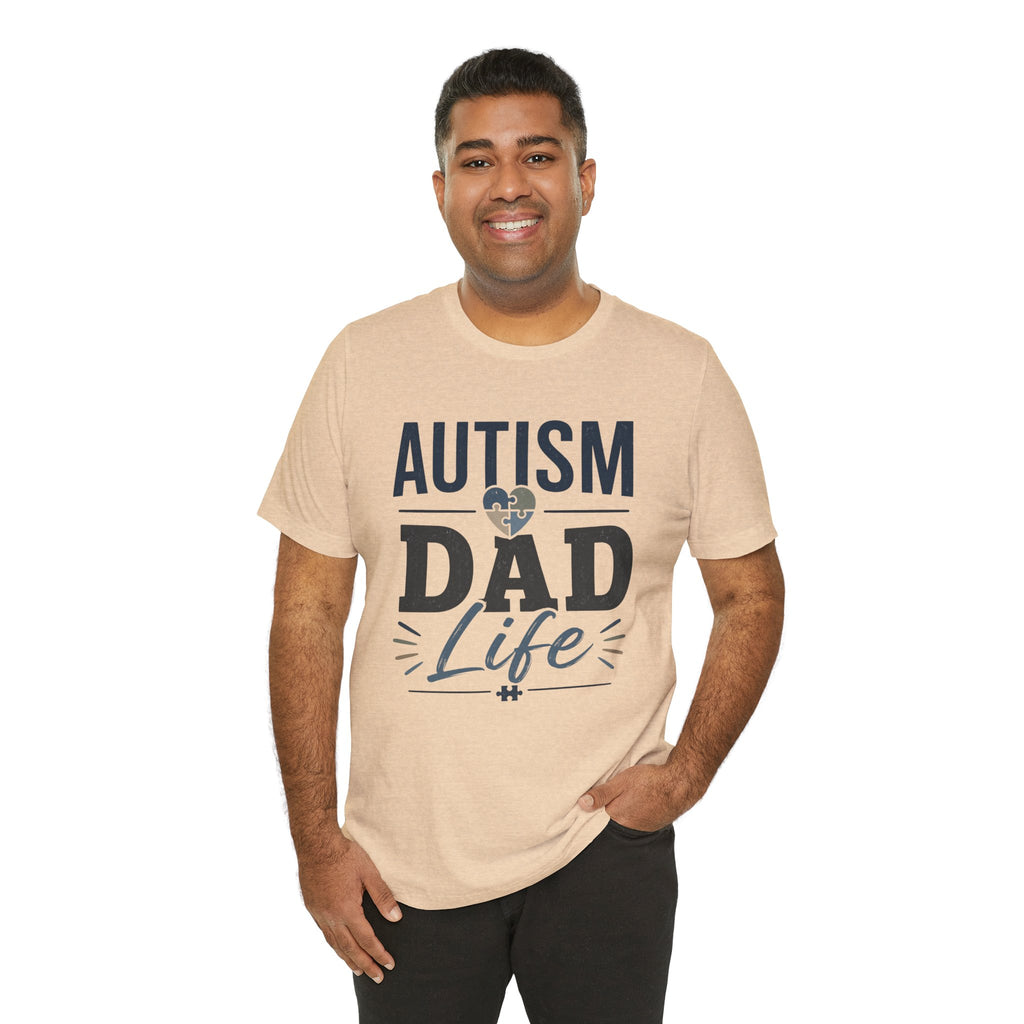 Autism Dad Life Shirt Autism Dad T Shirt Proud Autism Father Gift Autism Awareness Shirt Special Needs Dad Tee Puzzle Heart Design