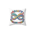 Autism Acceptance Infinity Pillow, Accept Advocate Adapt Throw Pillow Cover, Autism Awareness Home Decor, Neurodiversity Gift Pillow