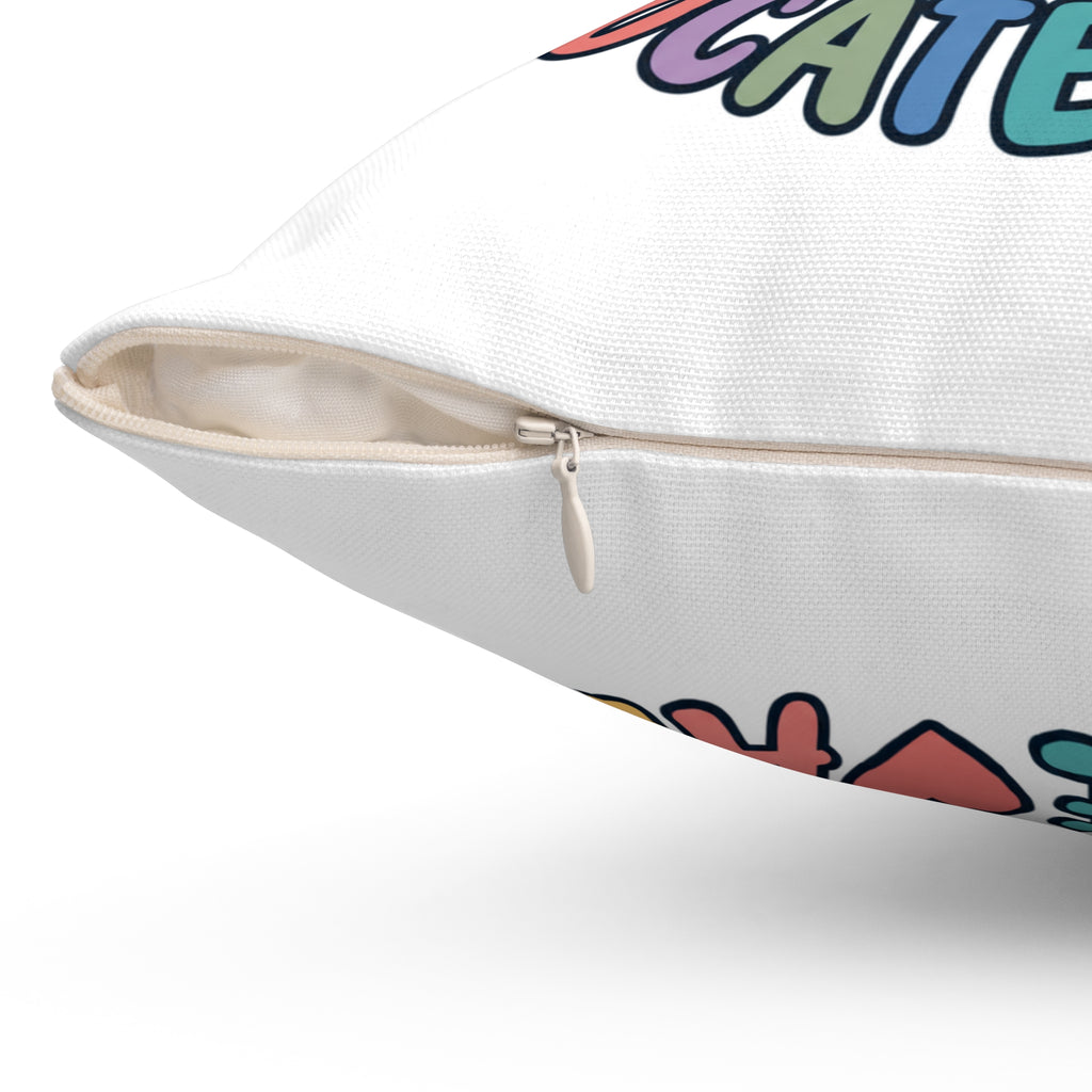 Autism Acceptance Infinity Pillow, Accept Advocate Adapt Throw Pillow Cover, Autism Awareness Home Decor, Neurodiversity Gift Pillow