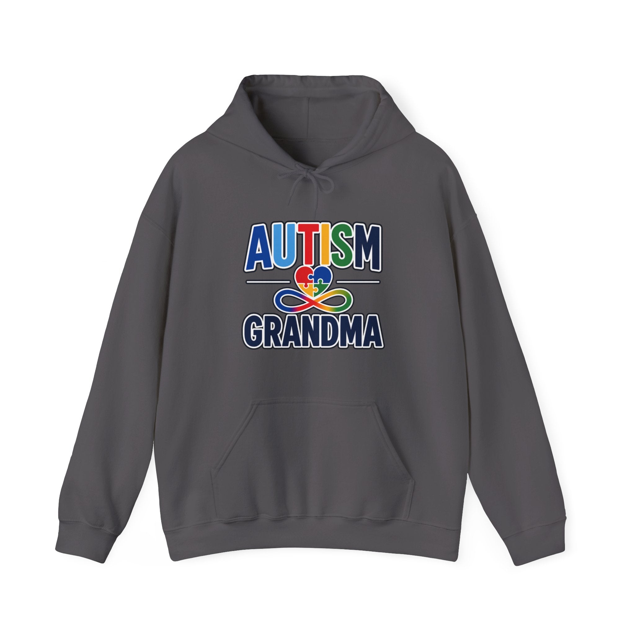 Autism Grandma Hoodie | Puzzle Heart Infinity Sweatshirt | Proud Autism Grandma Gift | Autism Awareness & Acceptance Hoodie