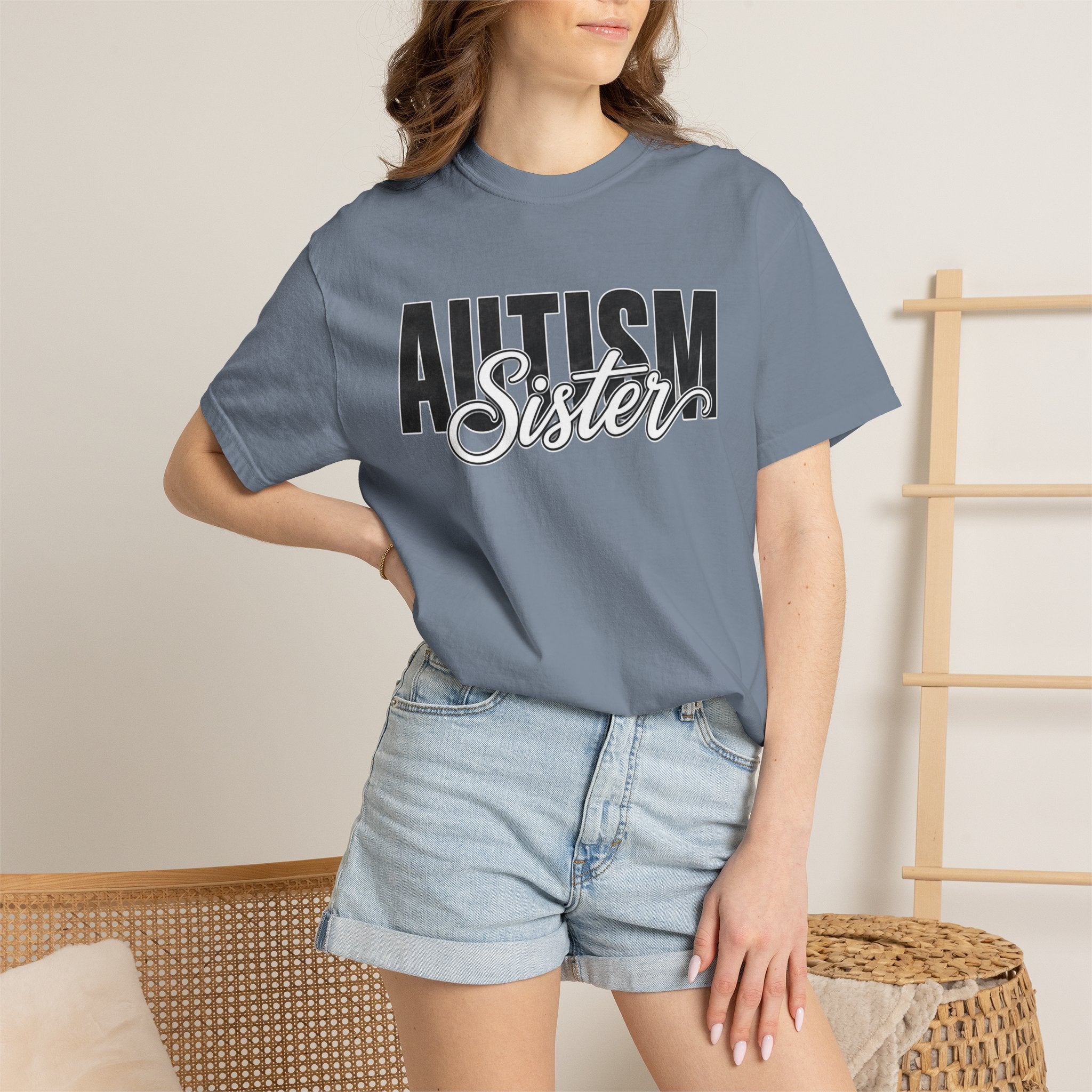 Autism Sister Shirt Proud Autism Sister T Shirt Autism Awareness Autism Acceptance Gift Puzzle Heart Special Needs Sibling Tee