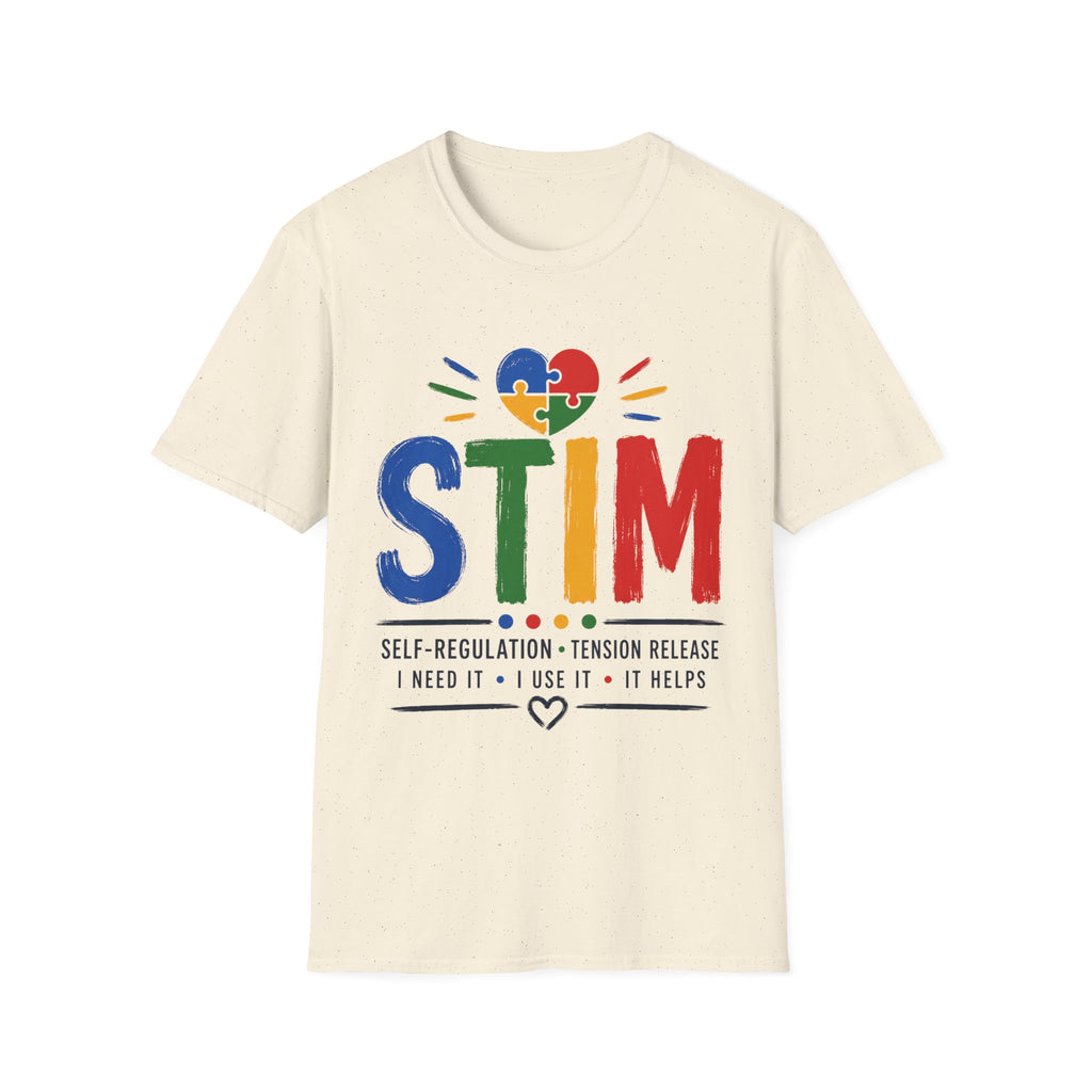 Autism Sensory Shirt | STIM Puzzle Heart Autism Awareness Shirt, Sensory Regulation Support Gift