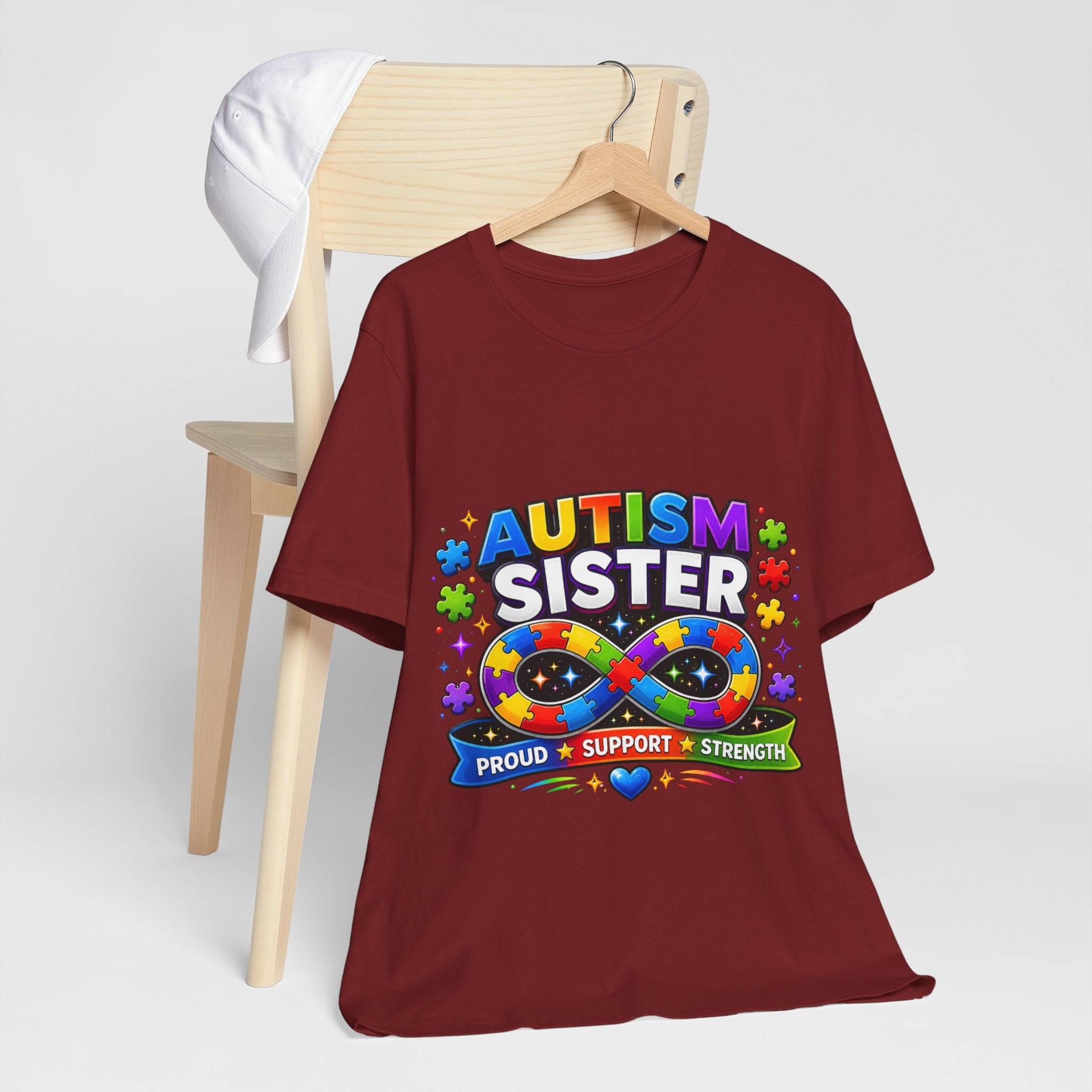 Autism Sister Tee | Puzzle Infinity Support Strength Shirt