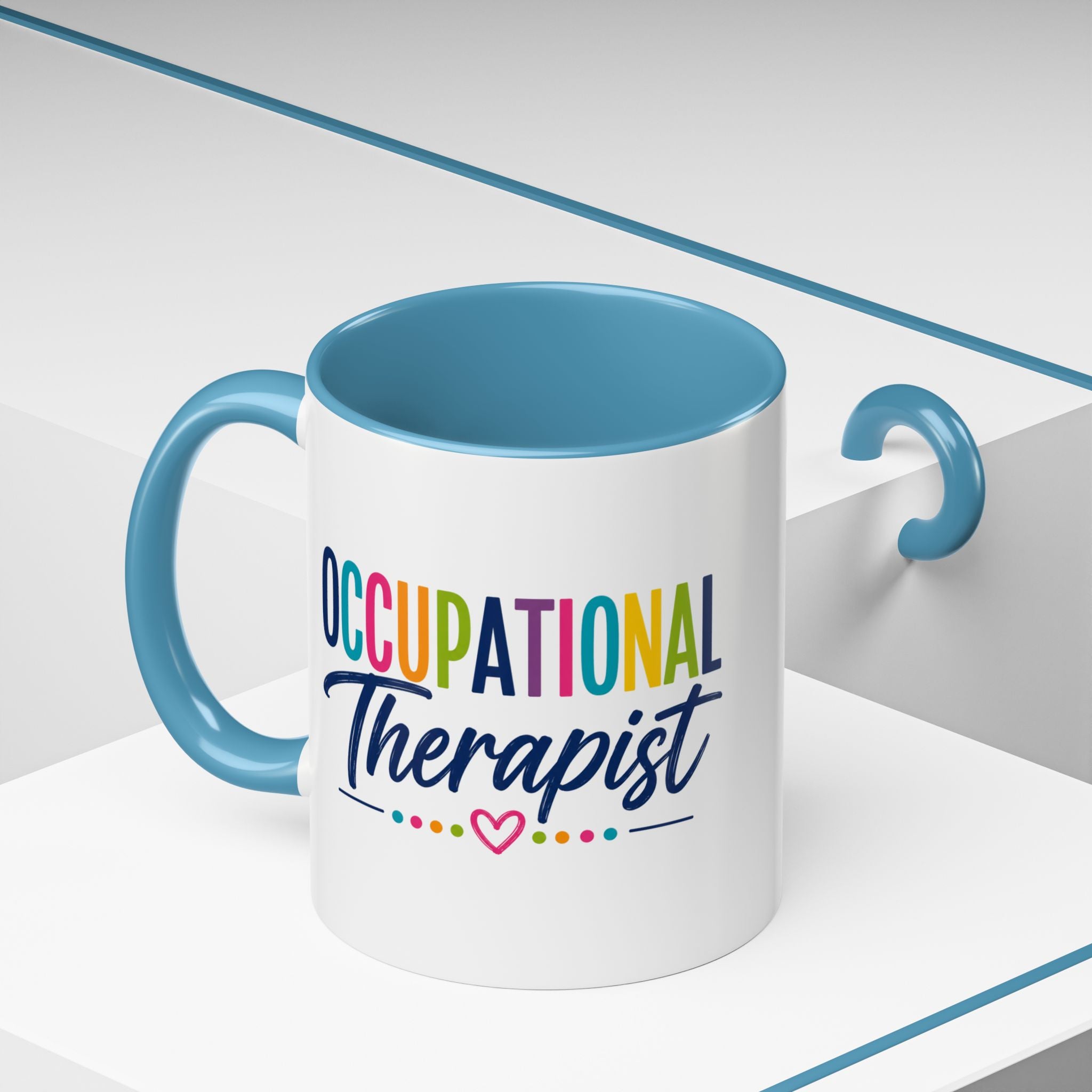 Occupational Therapist Mug | Accent Coffee Mug, Colorful Script 11oz 15oz