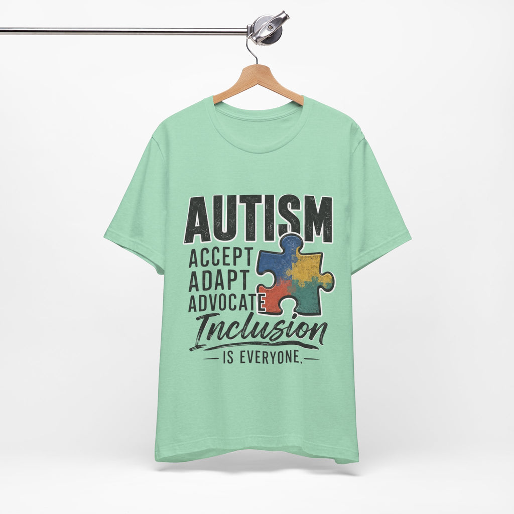 Autism Acceptance Shirt Inclusion Advocate T Shirt Puzzle Piece Tee Neurodiversity Awareness Special Needs Support Unisex Gift