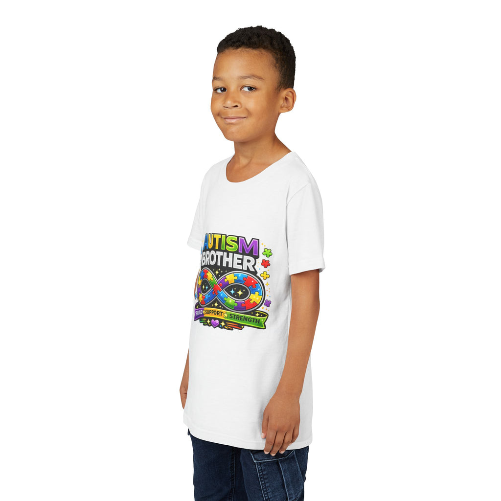 Autism Brother Shirt | Autism Sibling Tee | Infinity Puzzle Shirt | Proud Support Strength | Autism Acceptance Gift for Brother