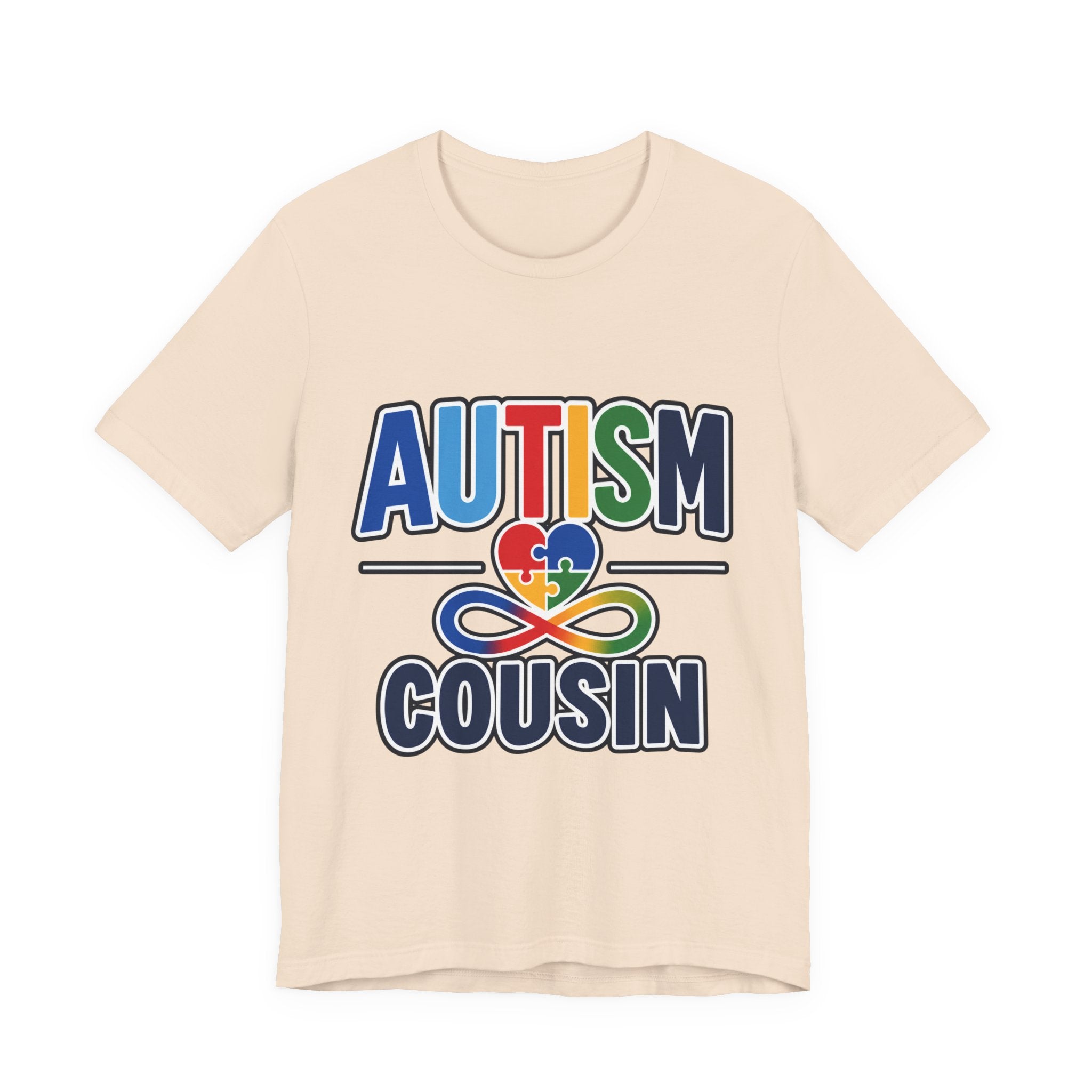 Autism Cousin Shirt | Proud Autism Cousin T-Shirt | Puzzle Heart Infinity Design | Autism Awareness & Acceptance Gift | Special Needs Family Apparel Tee