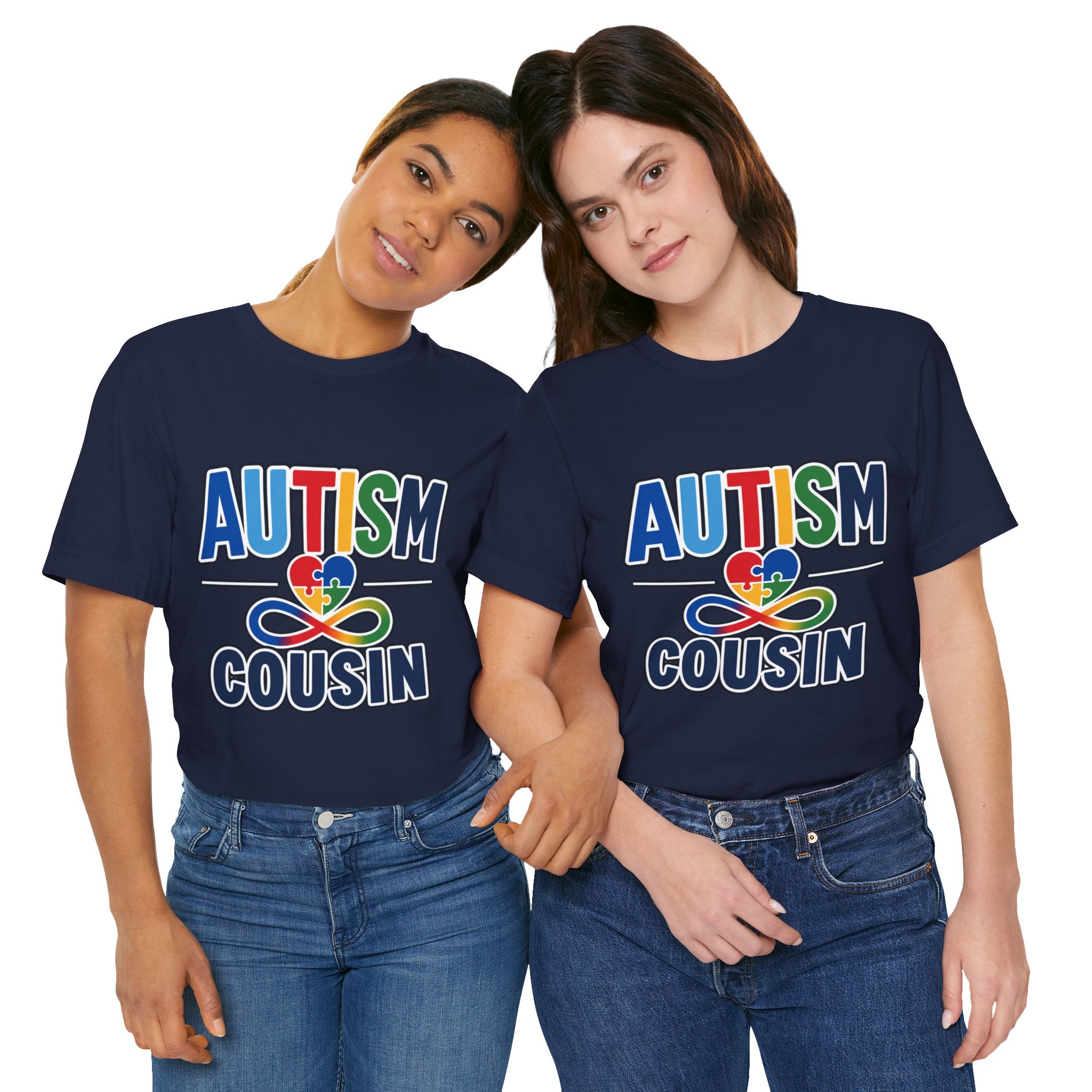 Autism Cousin Shirt | Proud Autism Cousin T-Shirt | Puzzle Heart Infinity Design | Autism Awareness & Acceptance Gift | Special Needs Family Apparel Tee