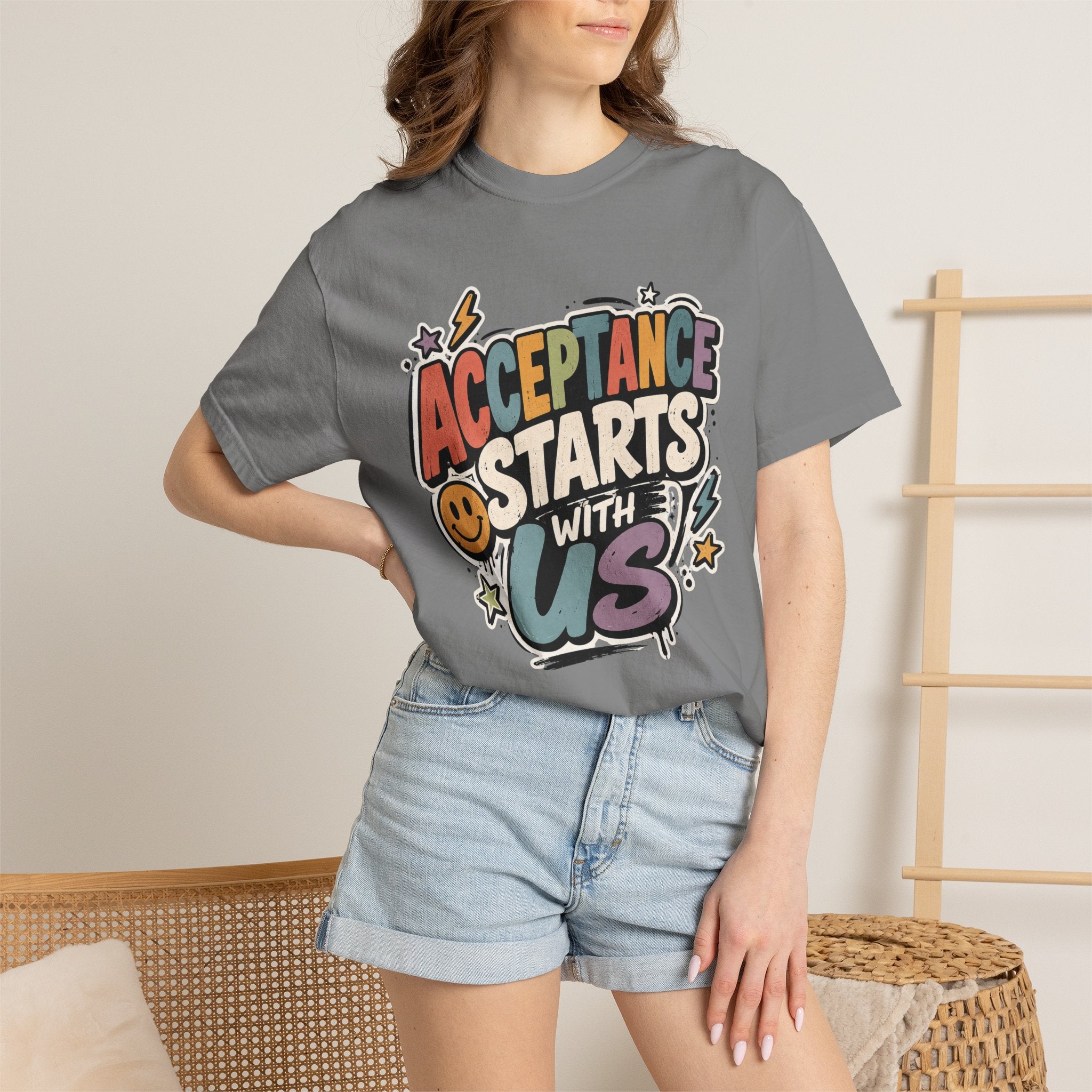 Autism Acceptance Shirt | Puzzle Heart Autism Awareness Shirt, Neurodiversity Inclusion Advocate Gift