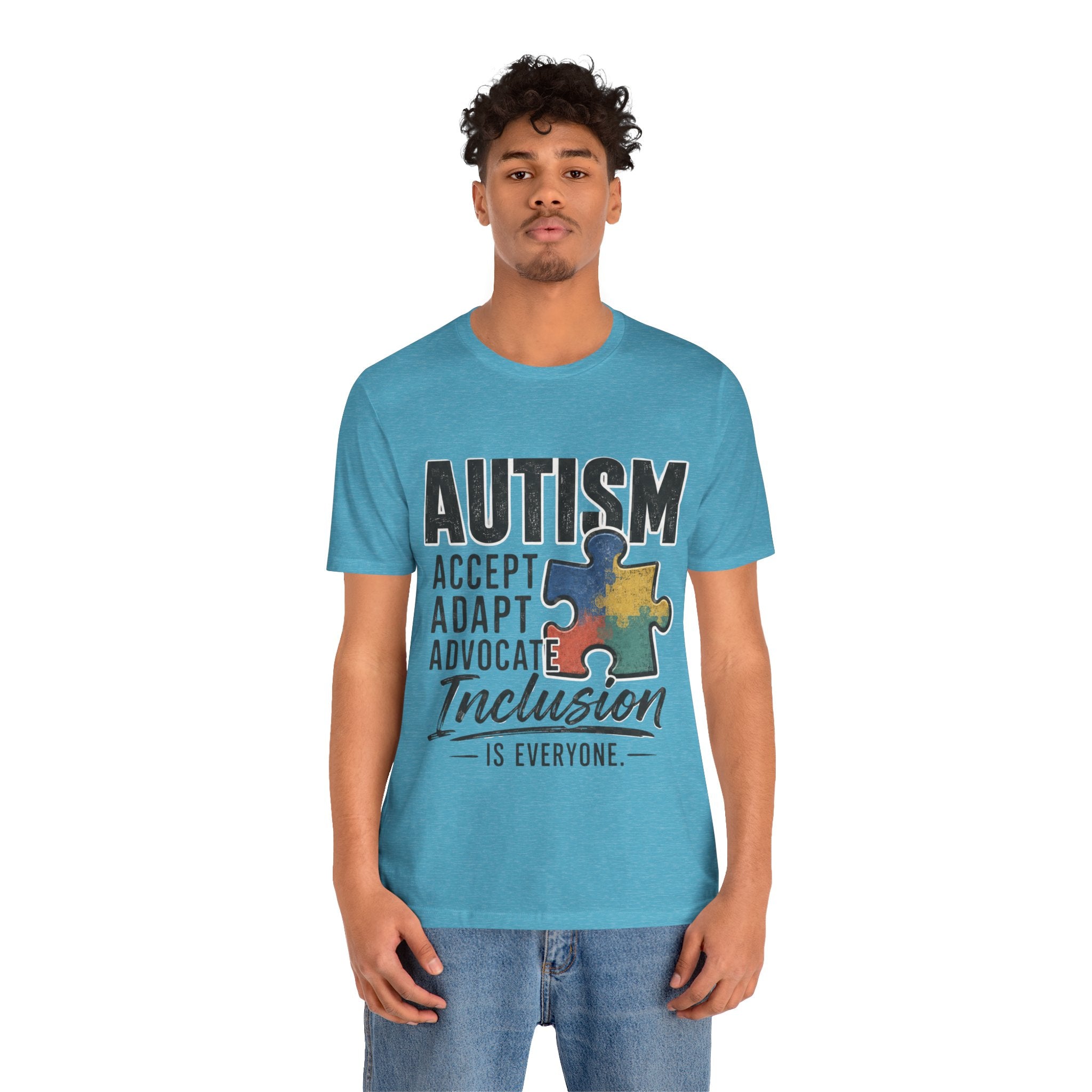 Autism Acceptance Shirt Inclusion Advocate T Shirt Puzzle Piece Tee Neurodiversity Awareness Special Needs Support Unisex Gift