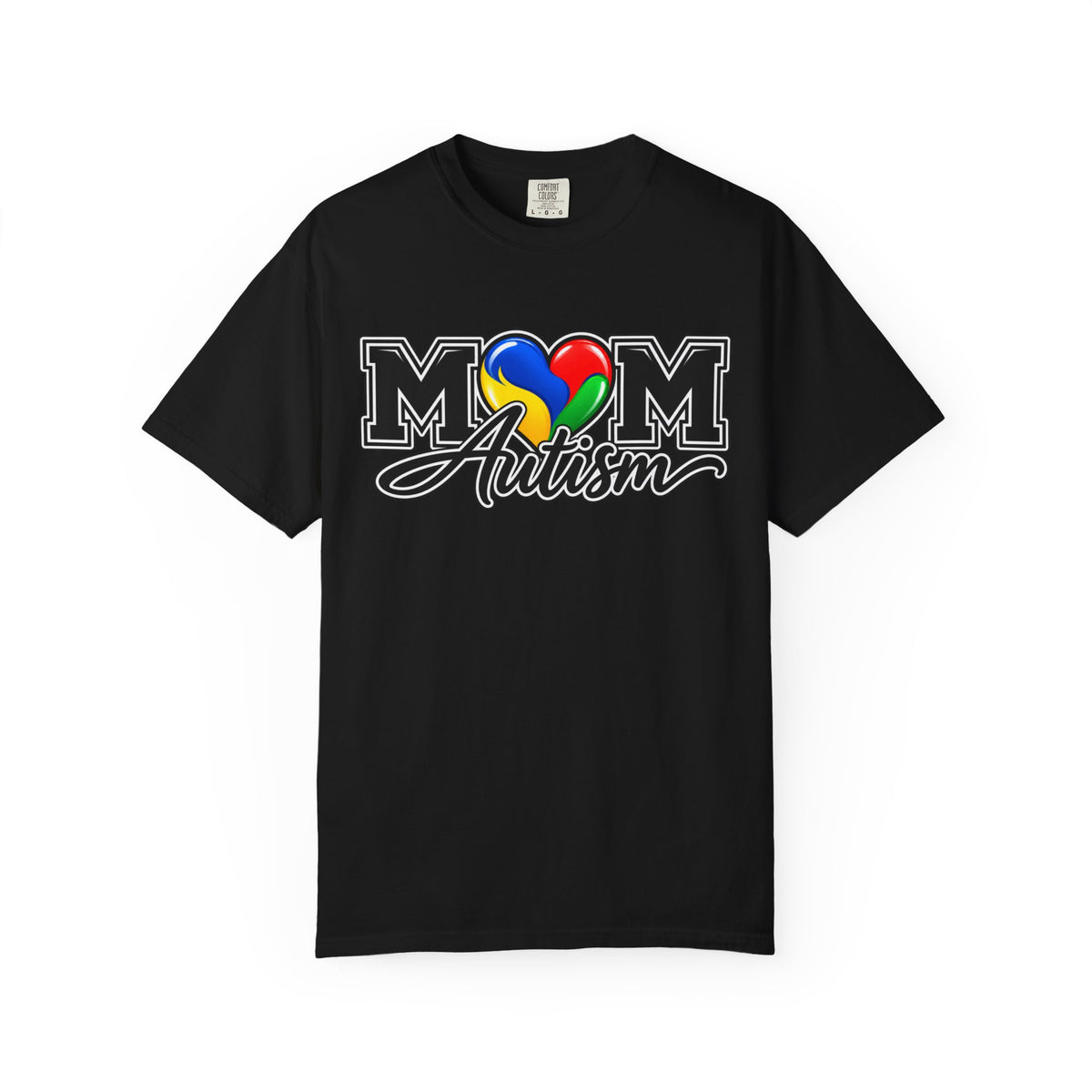 Mom Autism Heart T-Shirt, Autism Awareness Mom Tee, Autism Mom Gift Shirt, Autism Acceptance Family Apparel, Neurodiversity Gift
