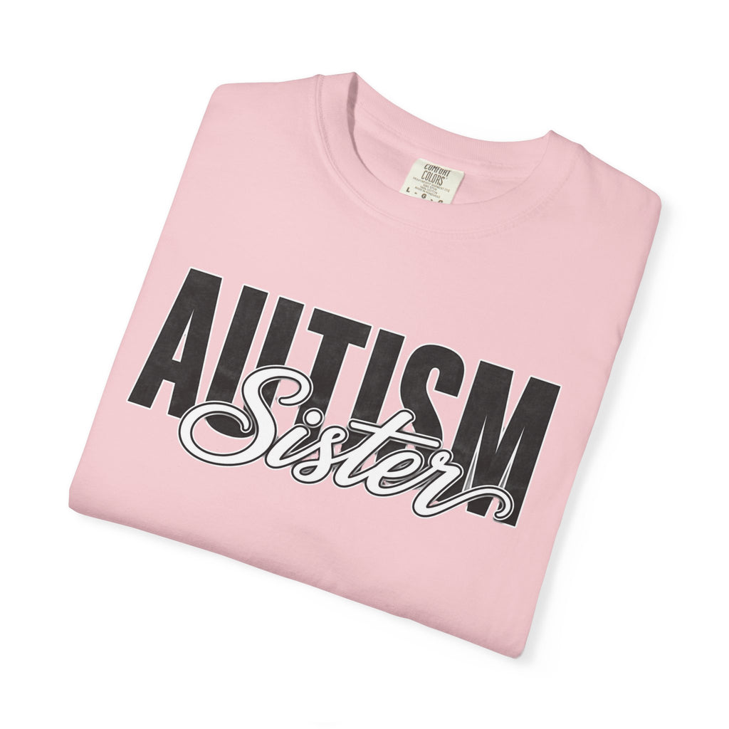 Autism Sister Shirt Proud Autism Sister T Shirt Autism Awareness Autism Acceptance Gift Puzzle Heart Special Needs Sibling Tee