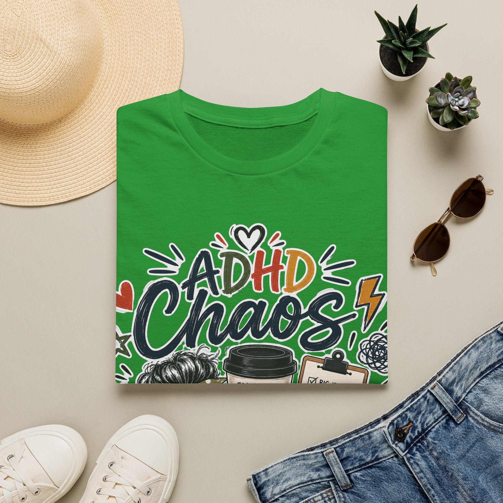 ADHD Chaos Coordinator Shirt | Funny ADHD T-Shirt | ADHD Awareness Graphic Shirt | Mental Health Gift | Coffee & Chaos Apparel