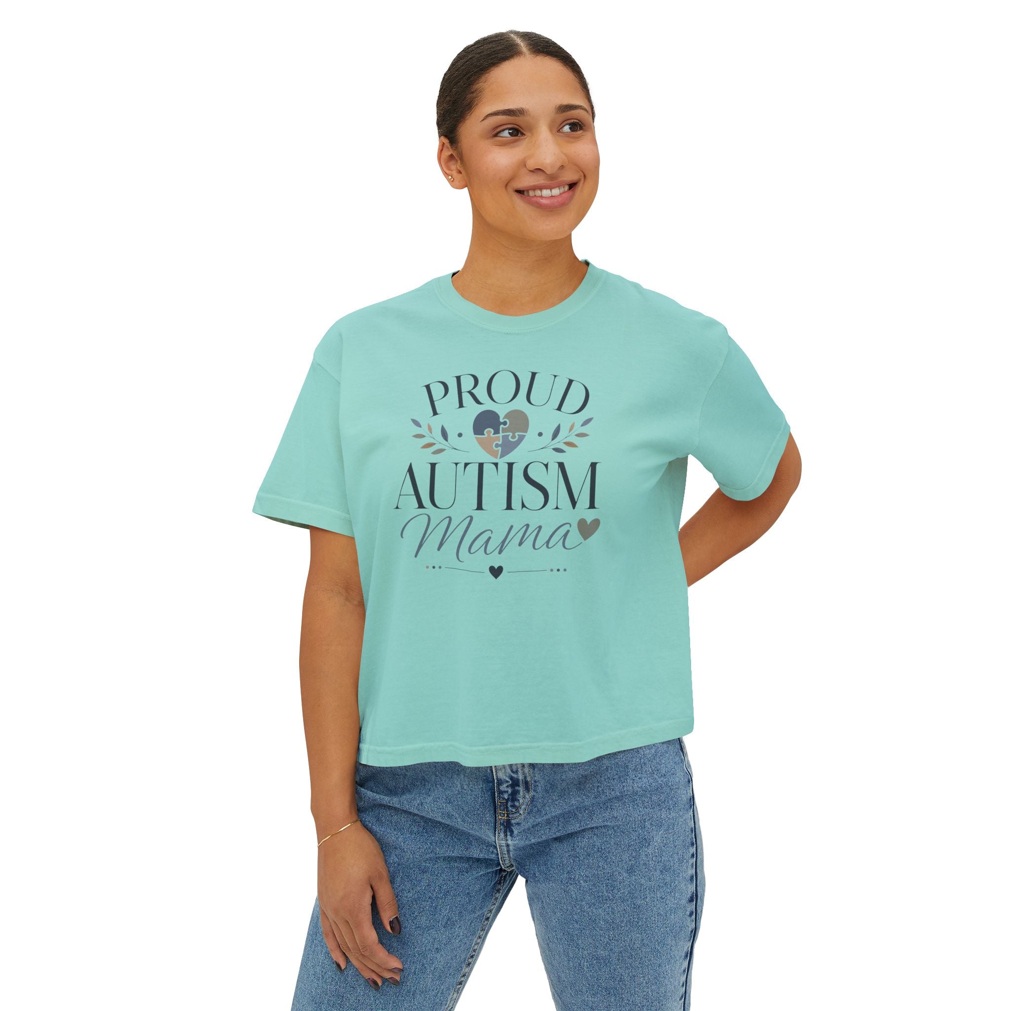 Proud Autism Mama Boxy Tee