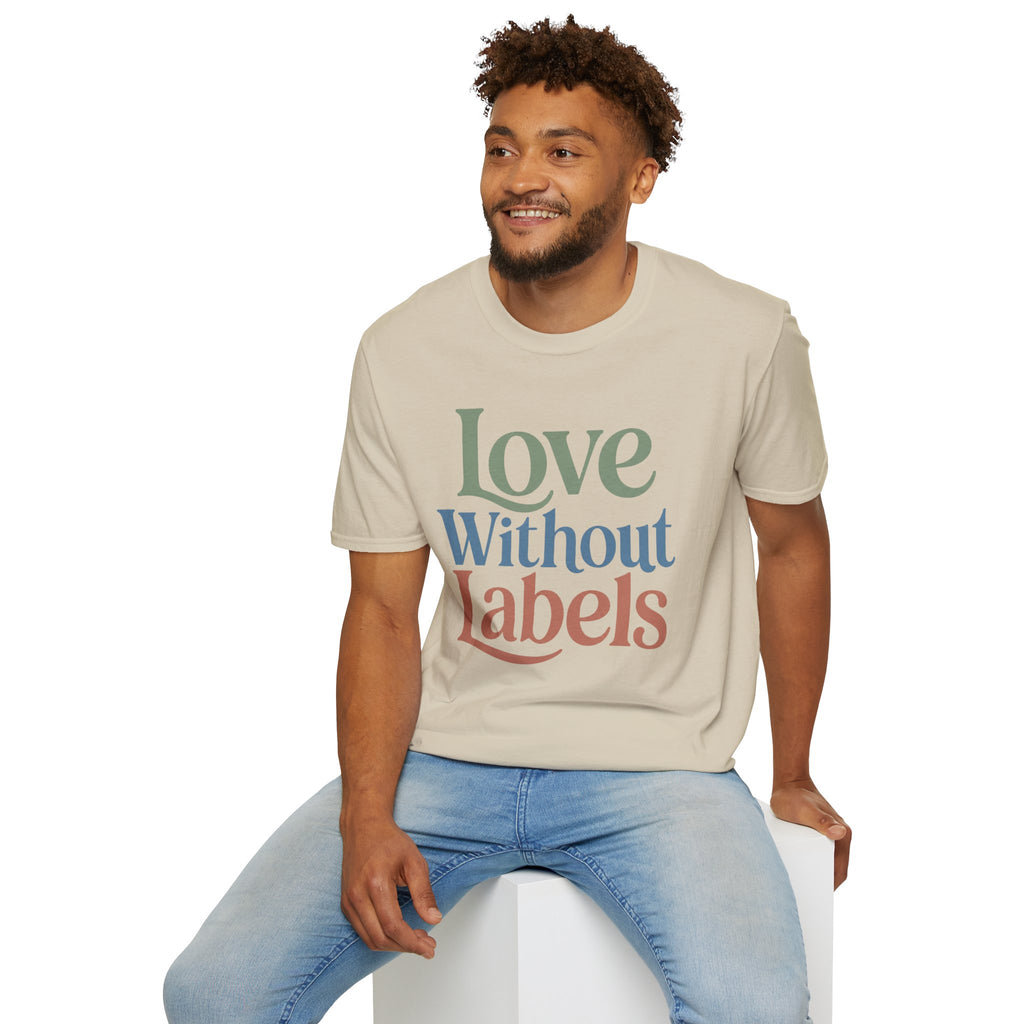Love Without Labels T-Shirt, Inclusive Typography Tee, Autism Acceptance Shirt, Disability Inclusion Gift, Special Education Teacher Tee