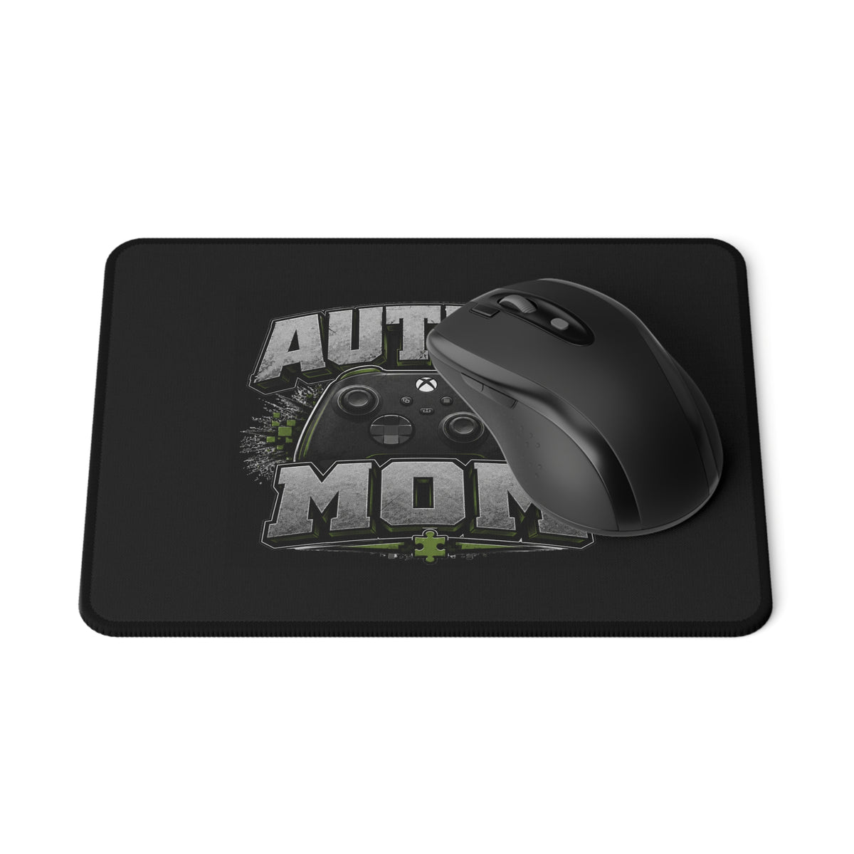 Autism Mom Gaming Mouse Pad | Non-Slip Controller Puzzle Piece Desk Mat | Autism Awareness Gift for Gamers