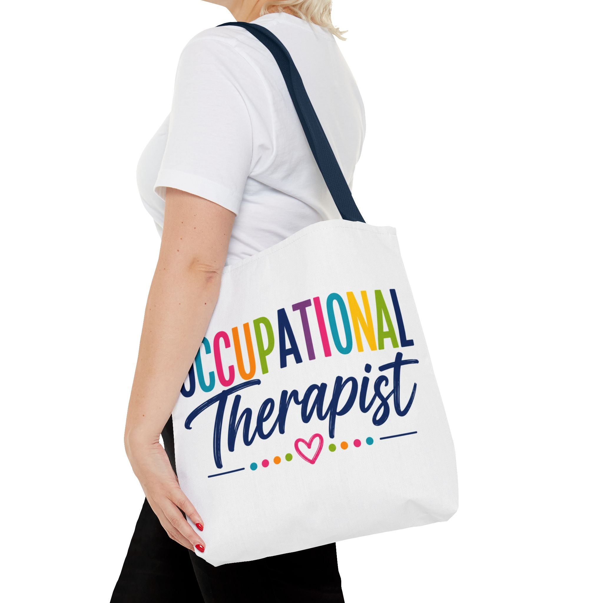 Occupational Therapist Tote Bag | Rainbow Script Healthcare Professional