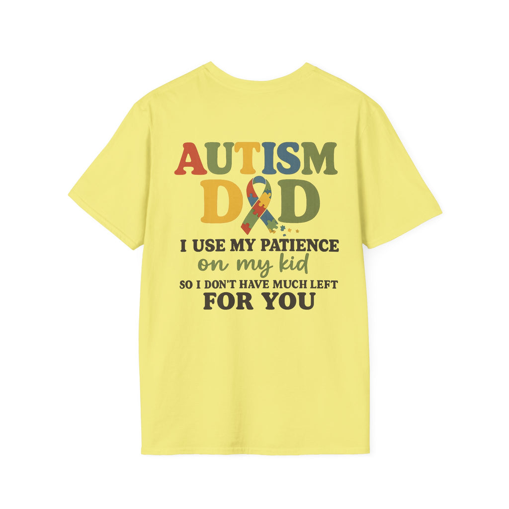Autism Dad T-Shirt | Rainbow Puzzle Support Tee