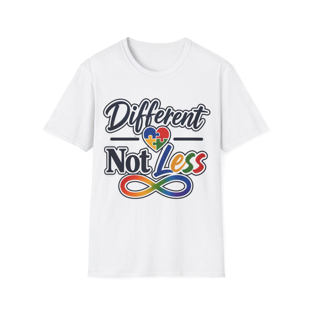 Different Not Less T-Shirt | Autism Awareness Puzzle Heart & Infinity Shirt