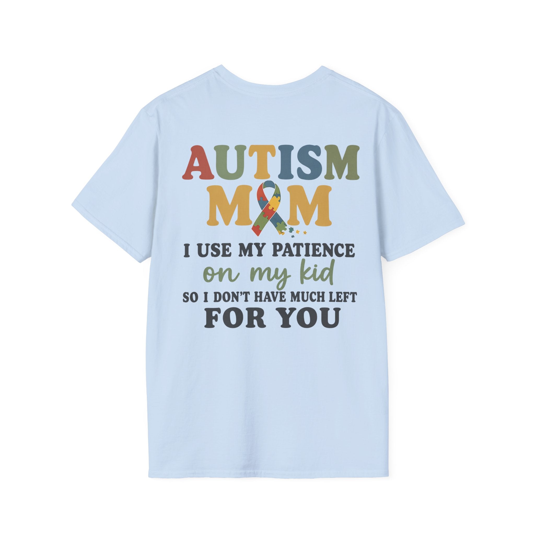 Autism Mom T-Shirt | Autism Awareness Ribbon, Supportive Mom Tee