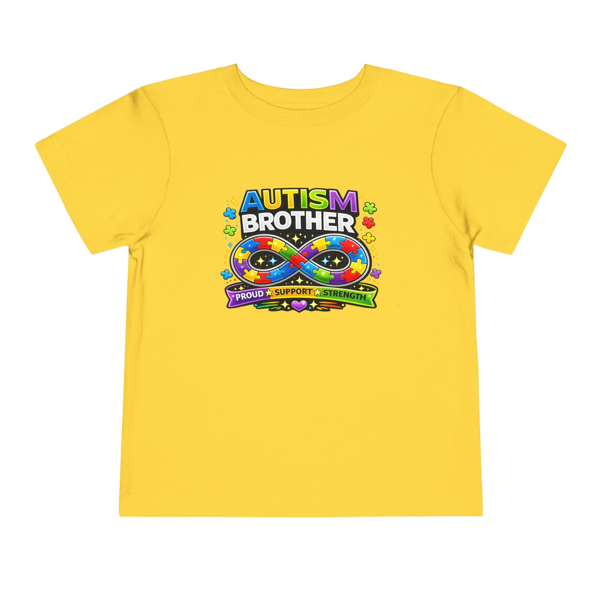 Autism Brother Toddler Tee | Puzzle Ribbon Support